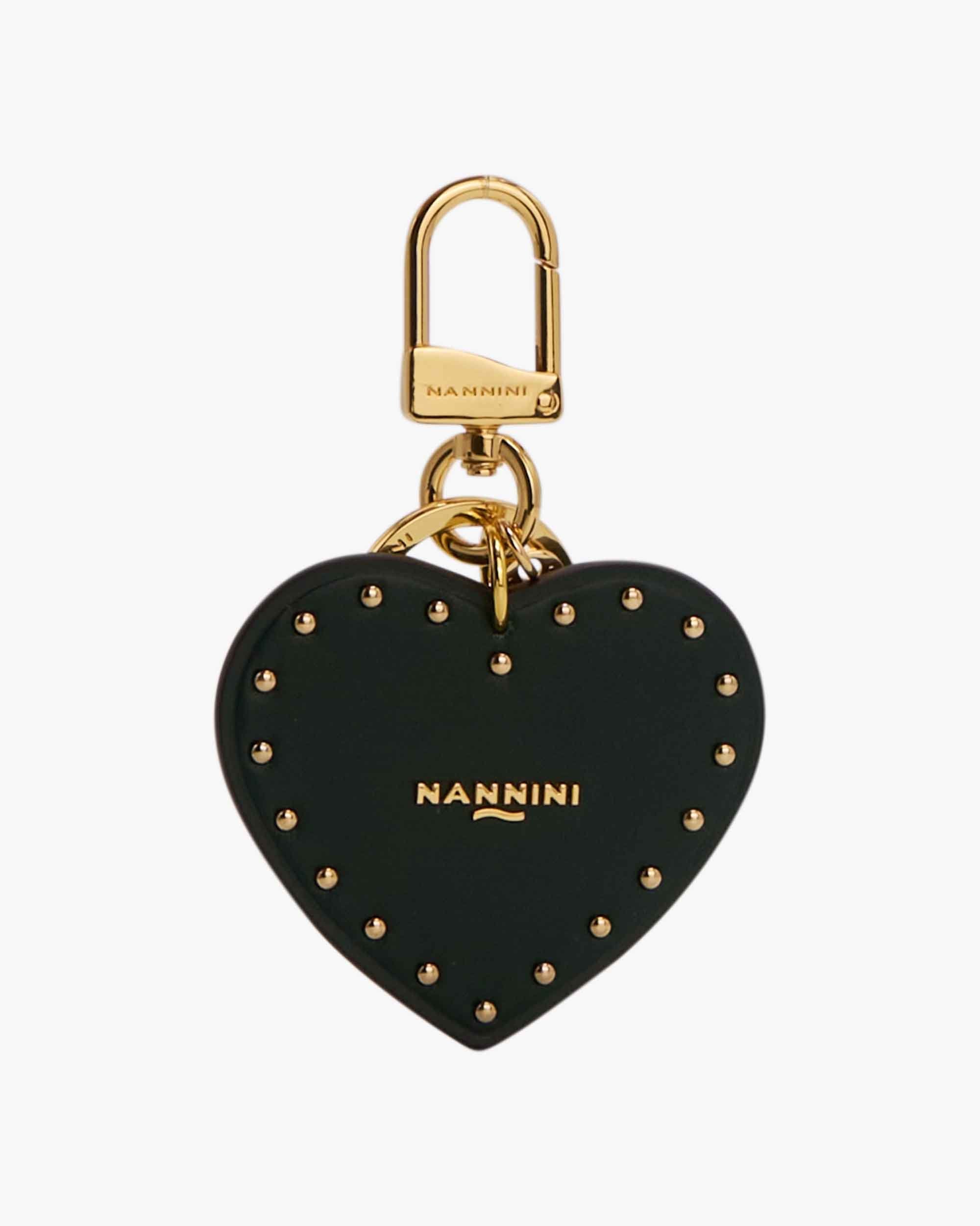 NANNINI Bauletto Ecopelle Martellata Marrone Doppi Manici Scomparti