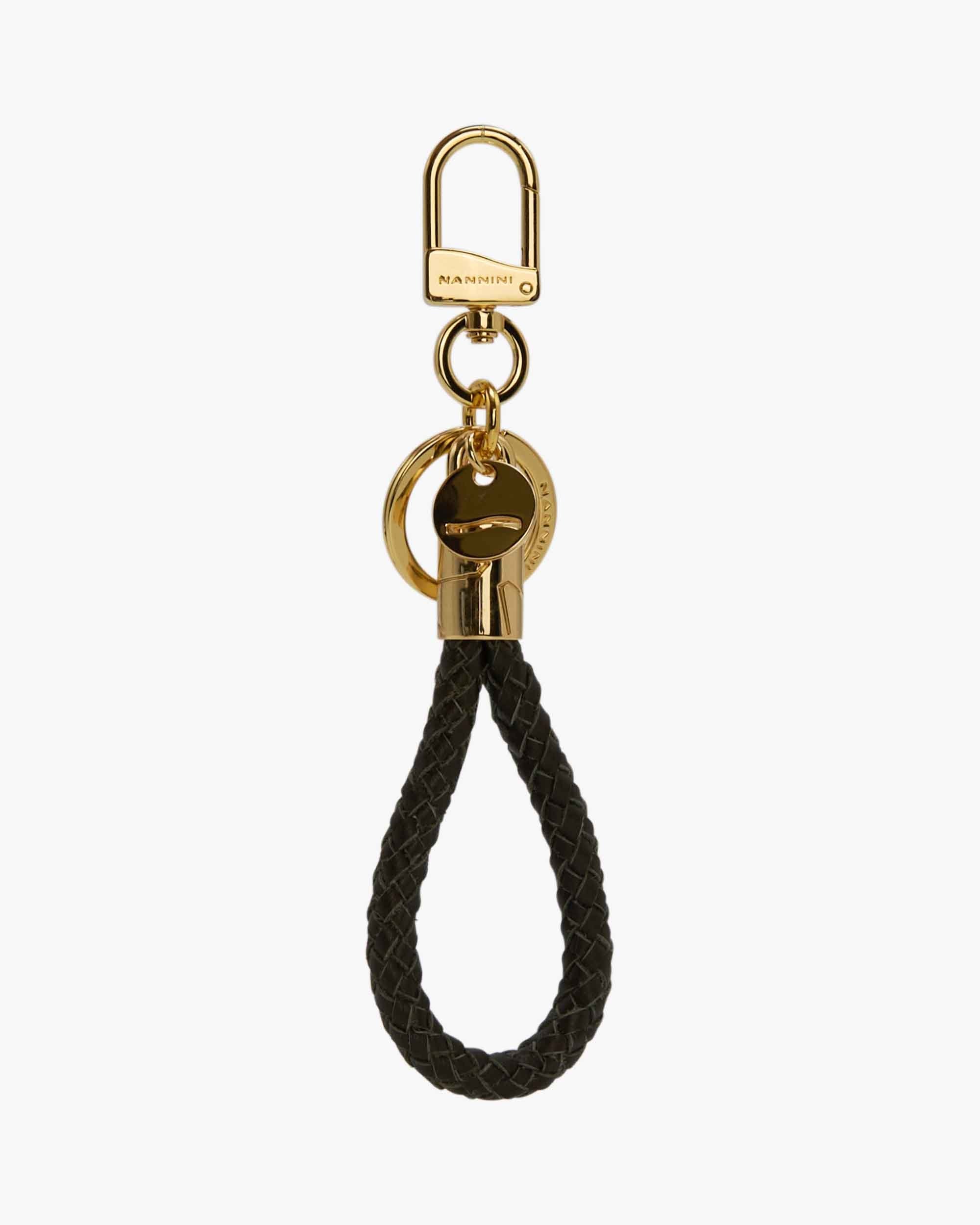 NANNINI borsa spalla donna pelle liscia cuoio marrone