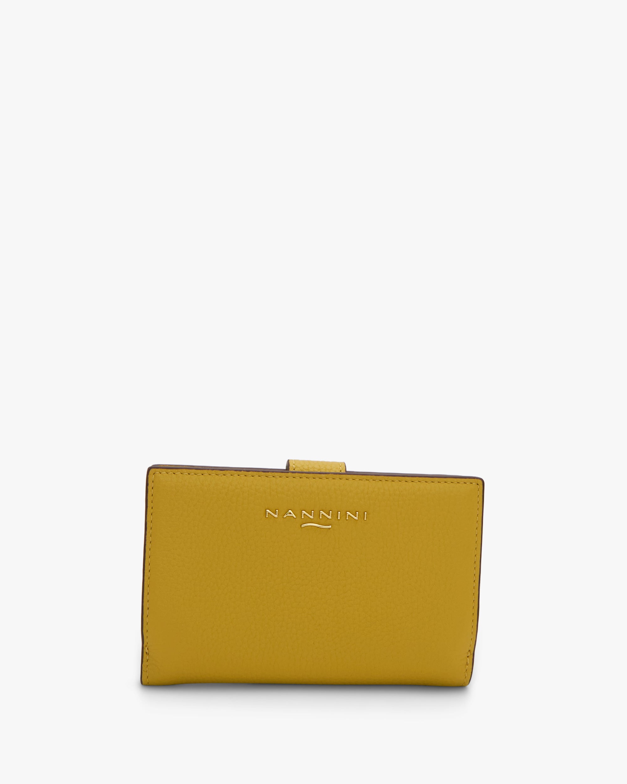 NANNINI borsa secchiello pelle saffiano giallo donna primavera estate
