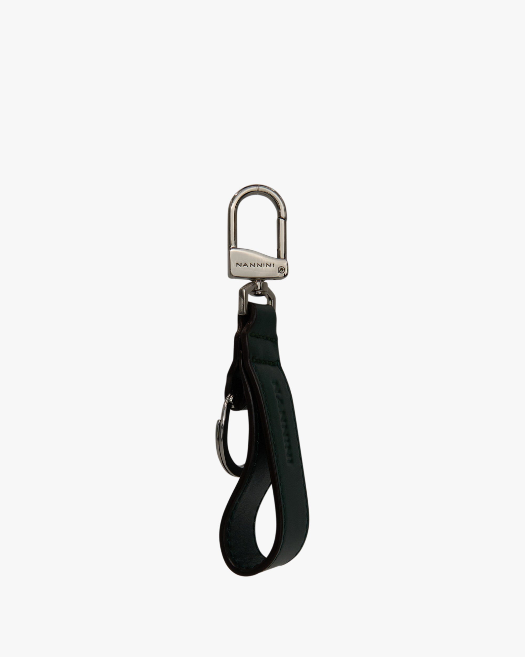NANNINI borsa spalla martellata nera chiusura metallo oro