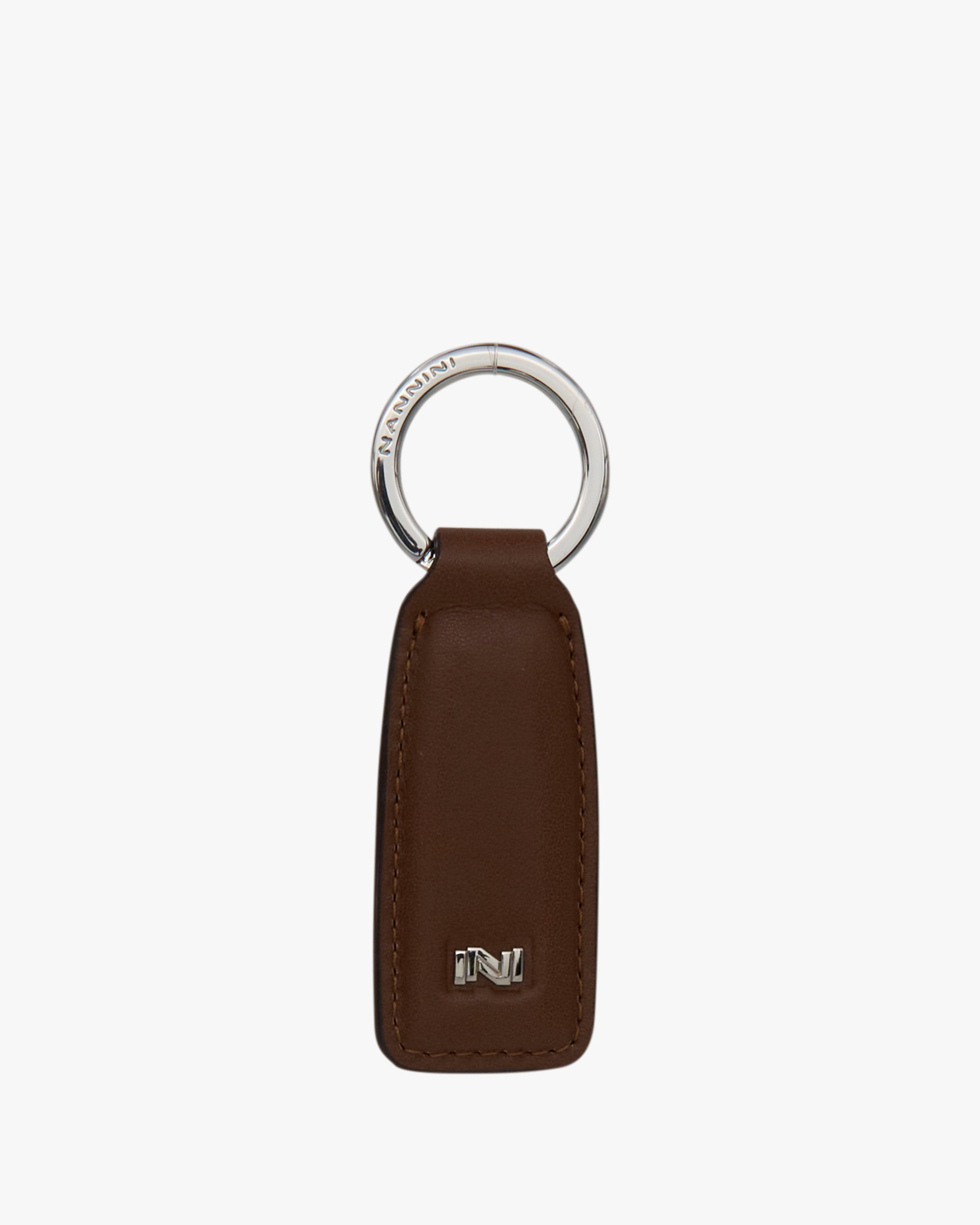 NANNINI borsa secchiello pelle saffiano nera patta frontale