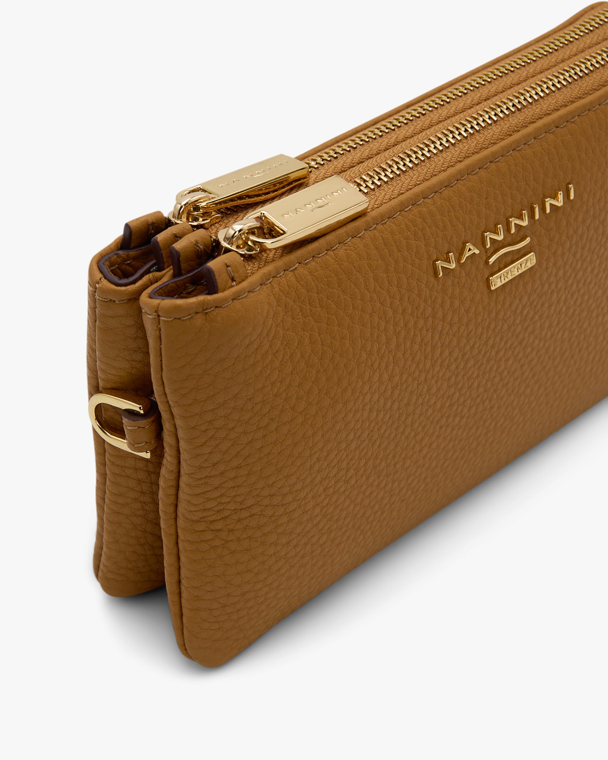 NANNINI borsa spalla donna pelle stampa lucertola nera