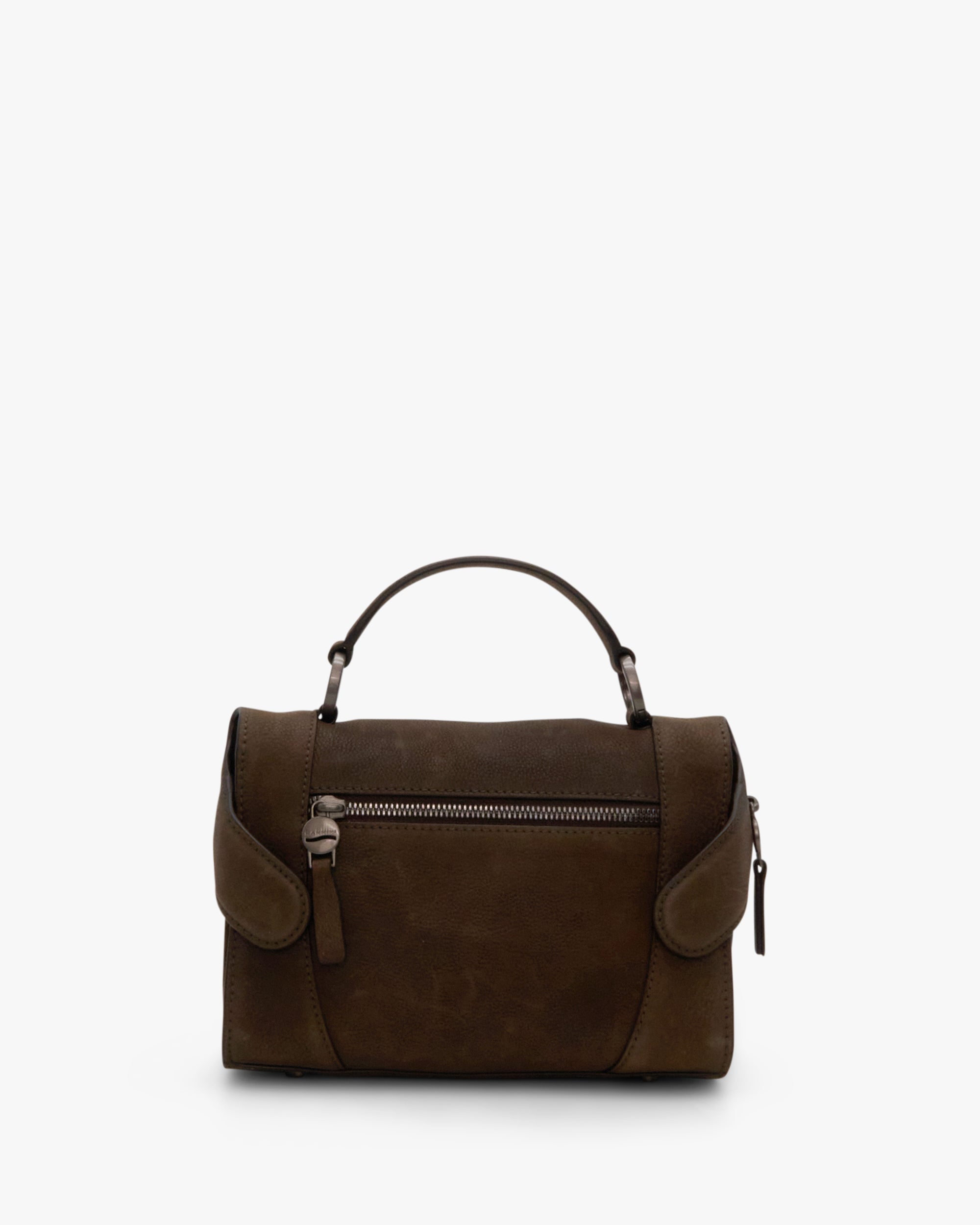 NANNINI borsa spalla donna pelle nero borchie piccola
