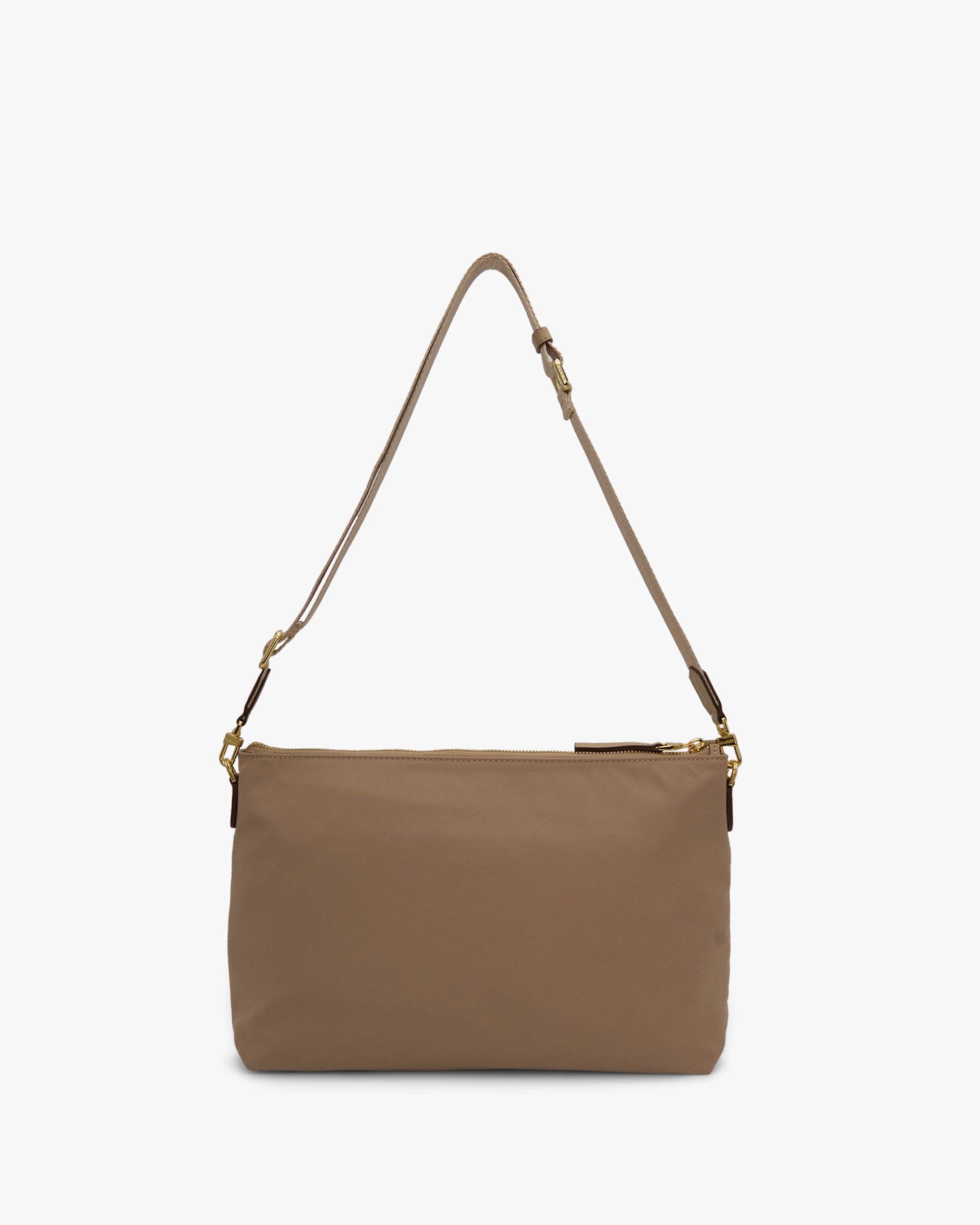 NANNINI borsa secchiello pelle martellata beige tracolla regolabile