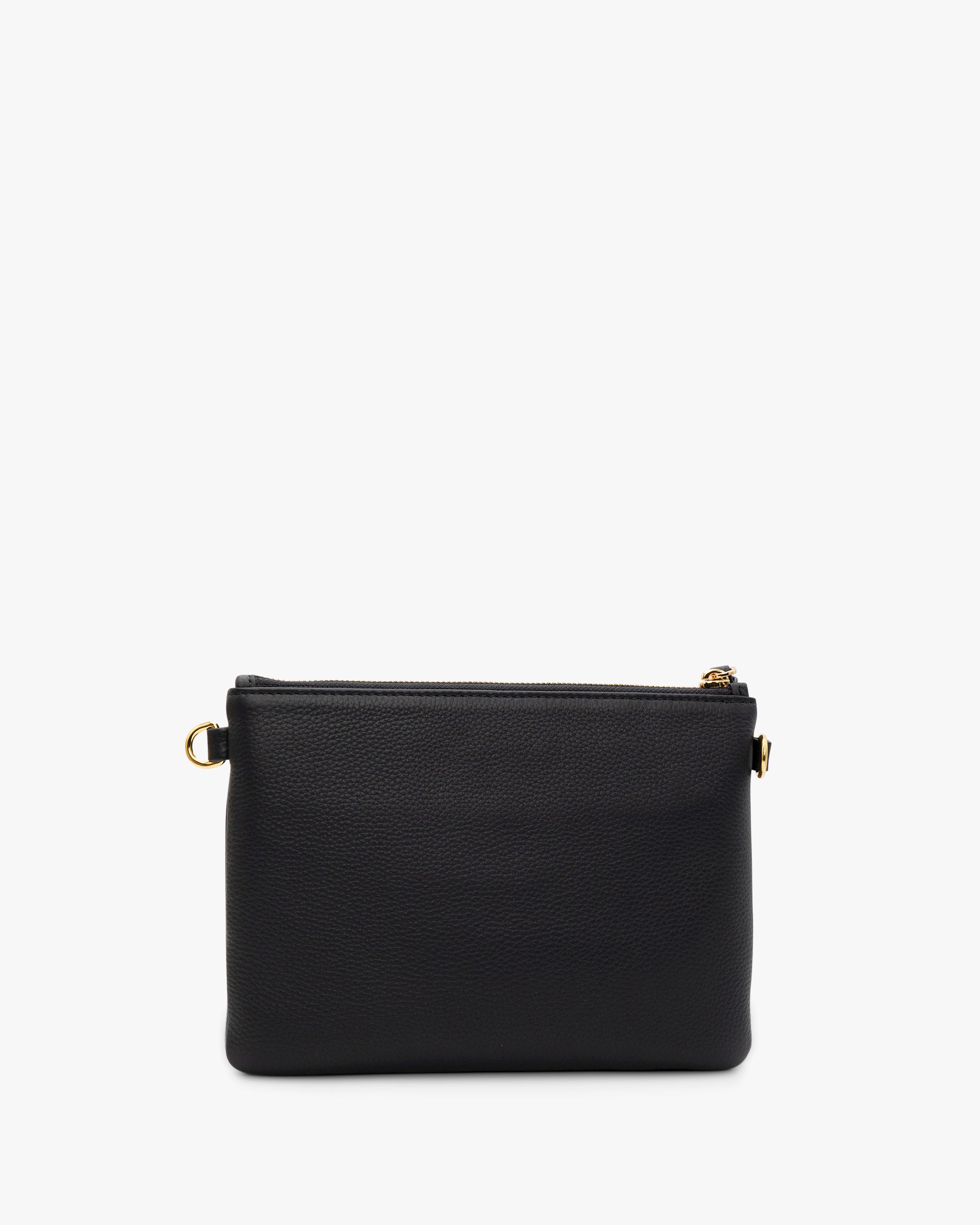 NANNINI shopper grande pelle stampa monogram nero manici cuoio