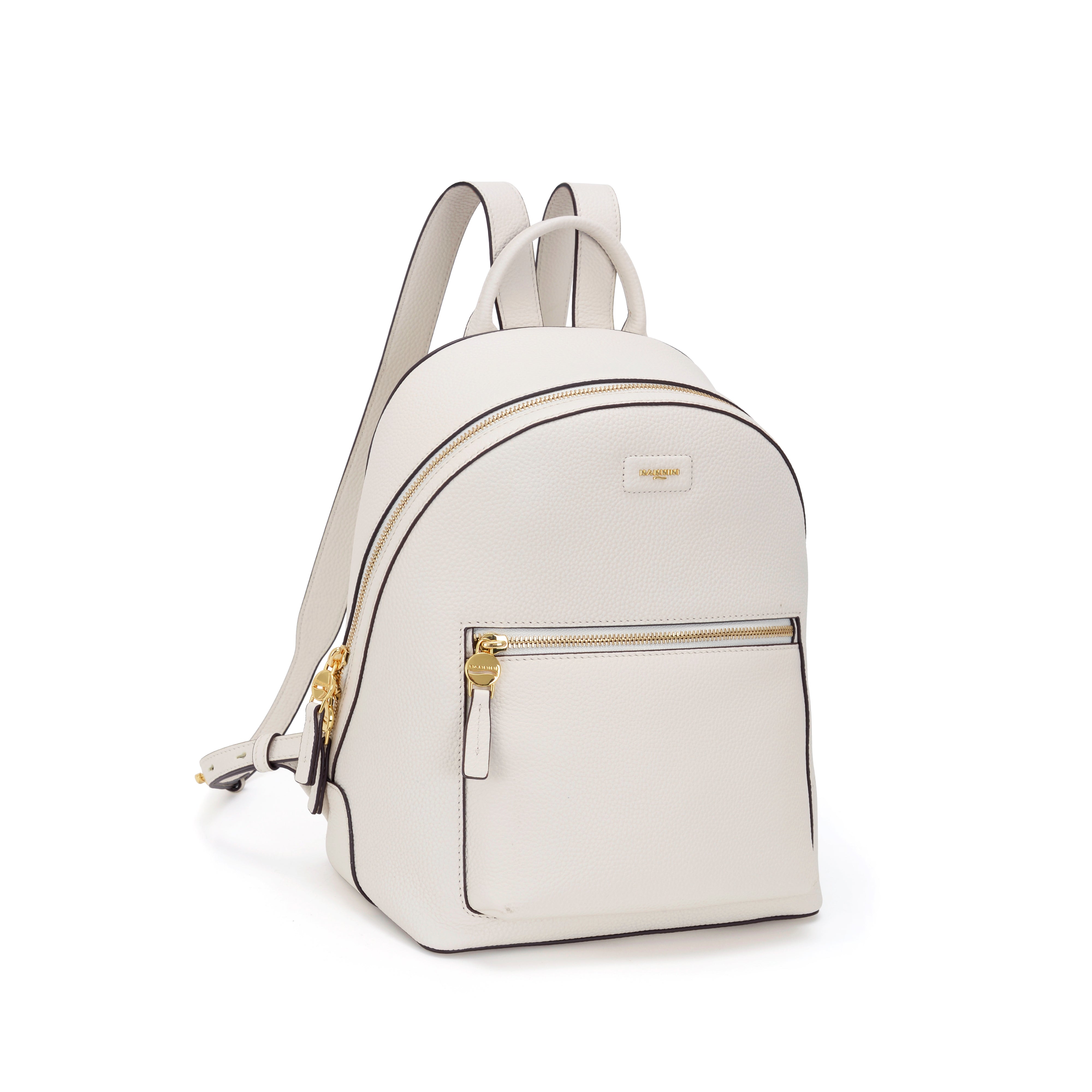 NANNINI shopper tessuto tecnico beige tracolla zip borsa