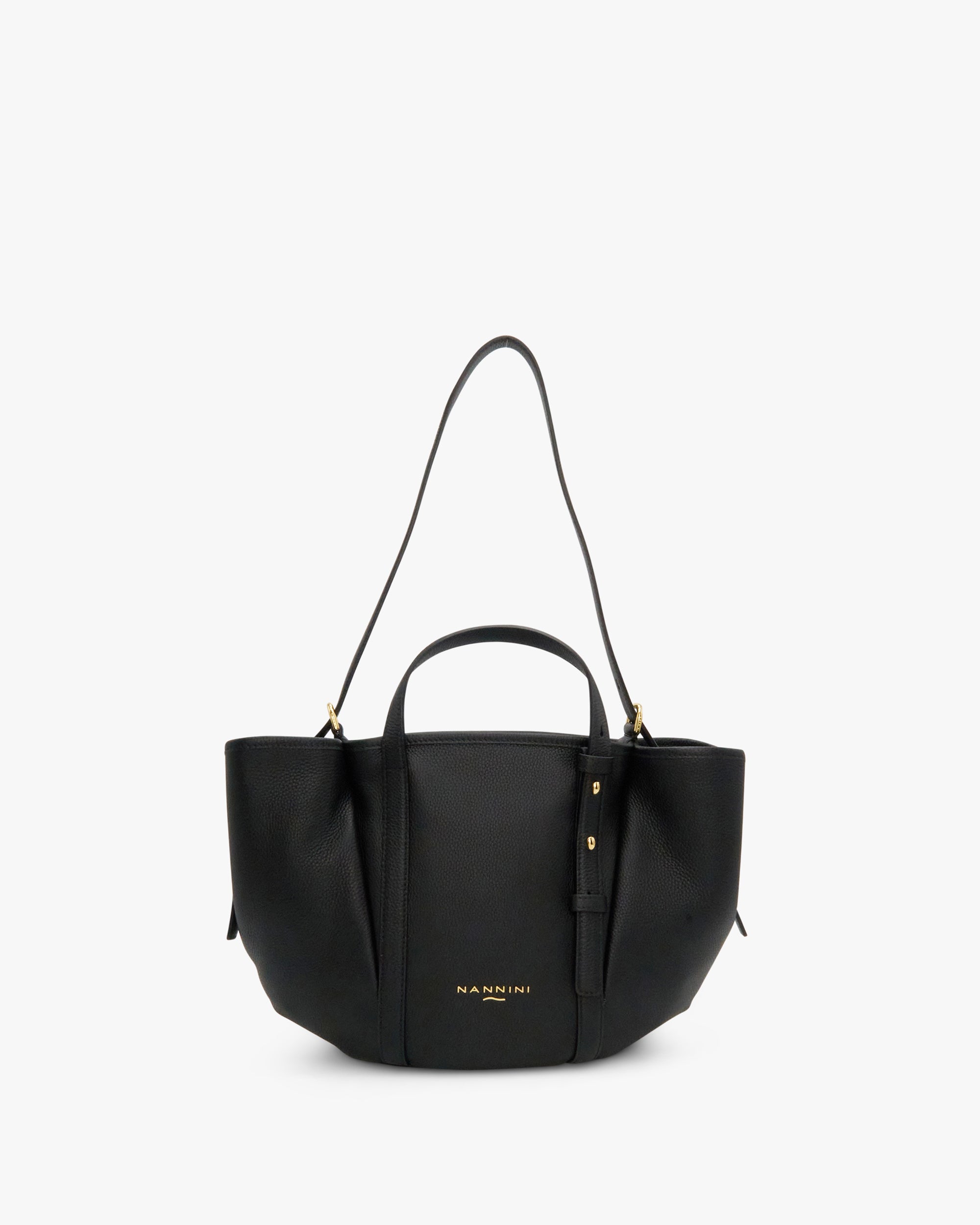NANNINI borsa spalla donna pelle stampa cocco grigio medio