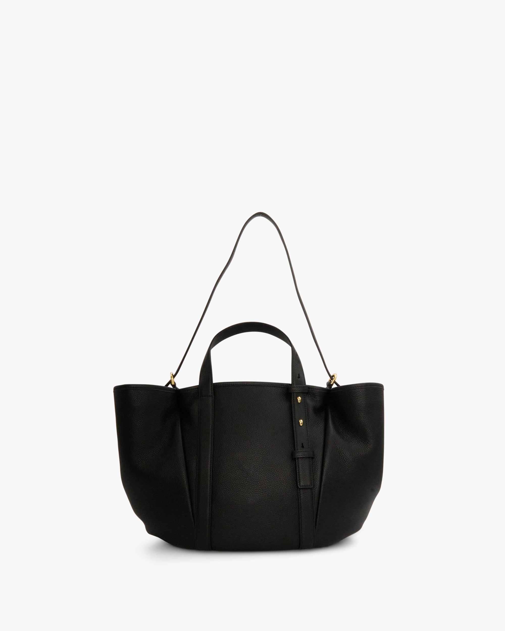 NANNINI borsa secchiello pelle martellata verde scuro donna