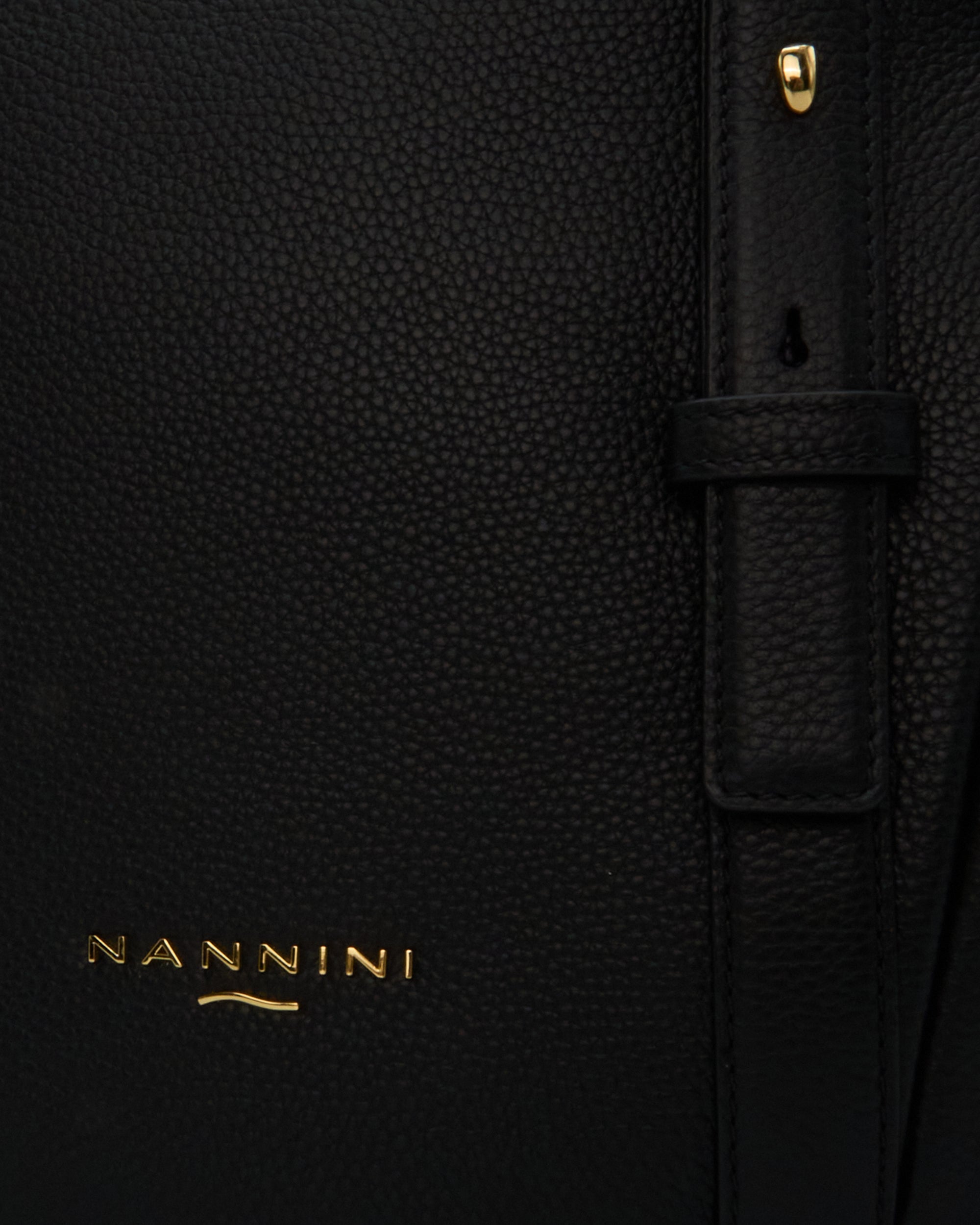 NANNINI tracolla ecopelle marrone liscio chiaro manico intrecciato