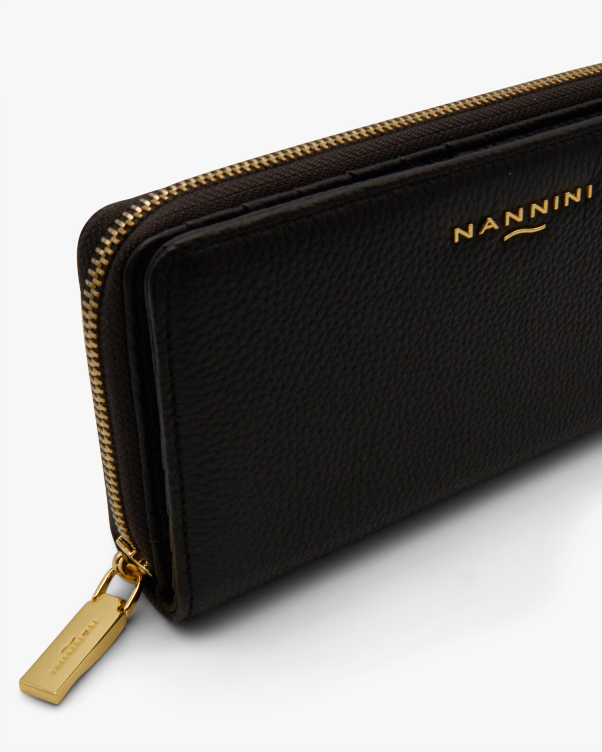NANNINI bauletto donna pelle martellata verde scuro manici