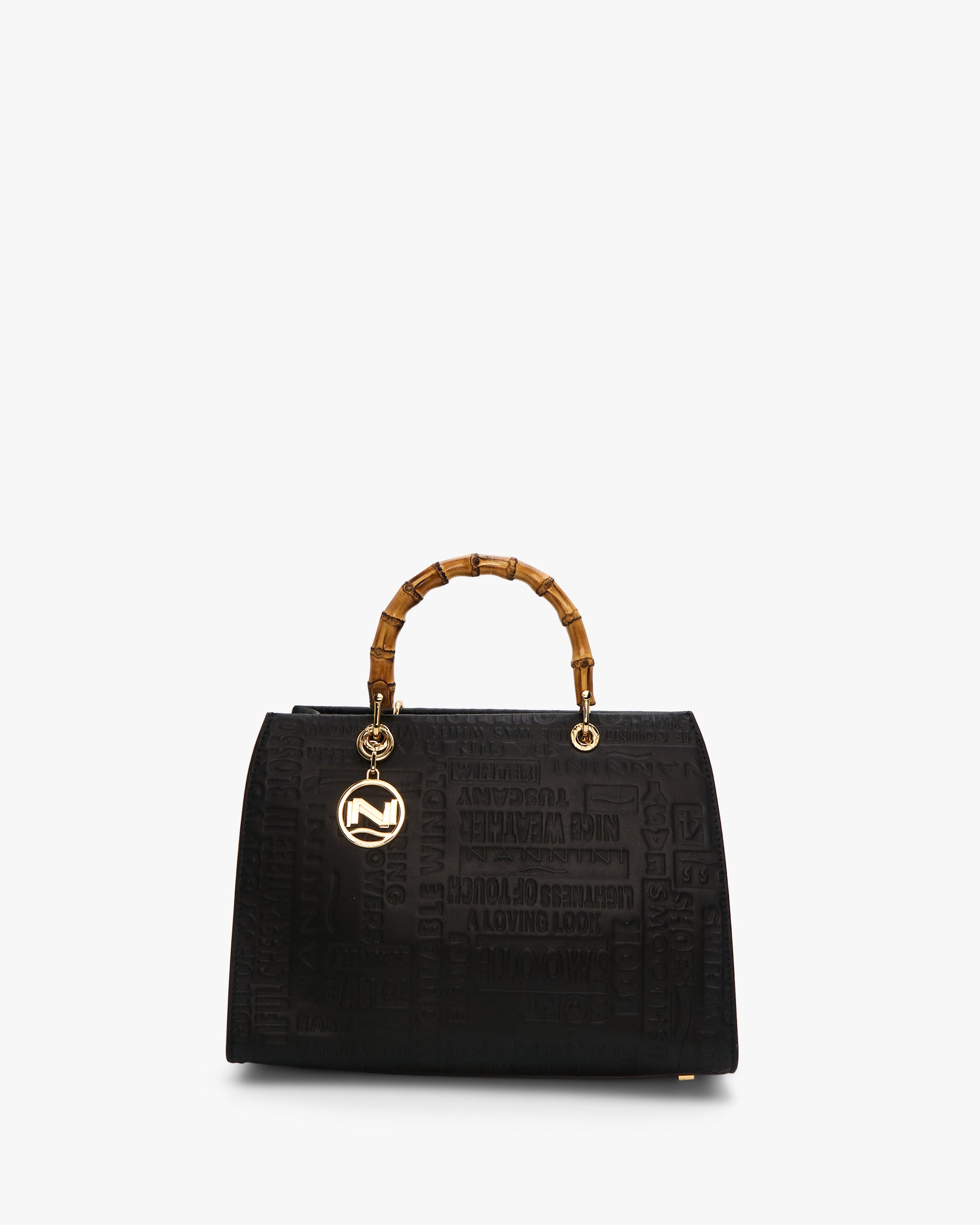 NANNINI pochette pelle pitone marrone chiaro donna compatta