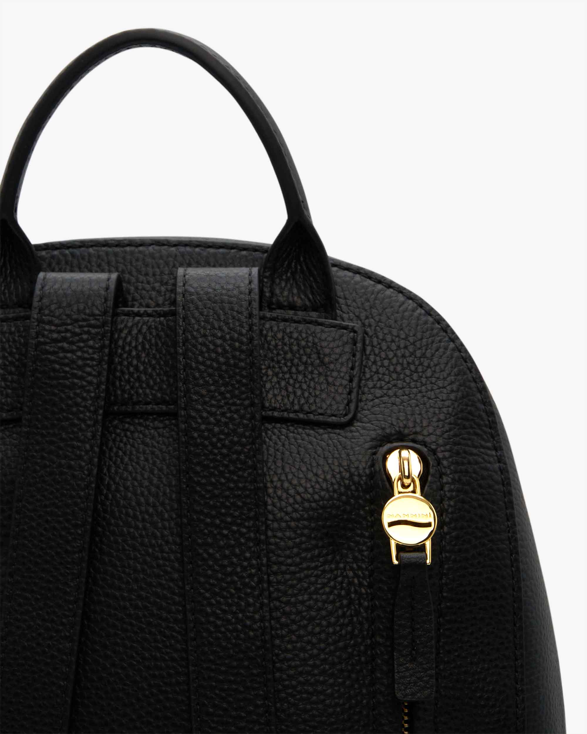 NANNINI borsa spalla donna pelle nero grande zip