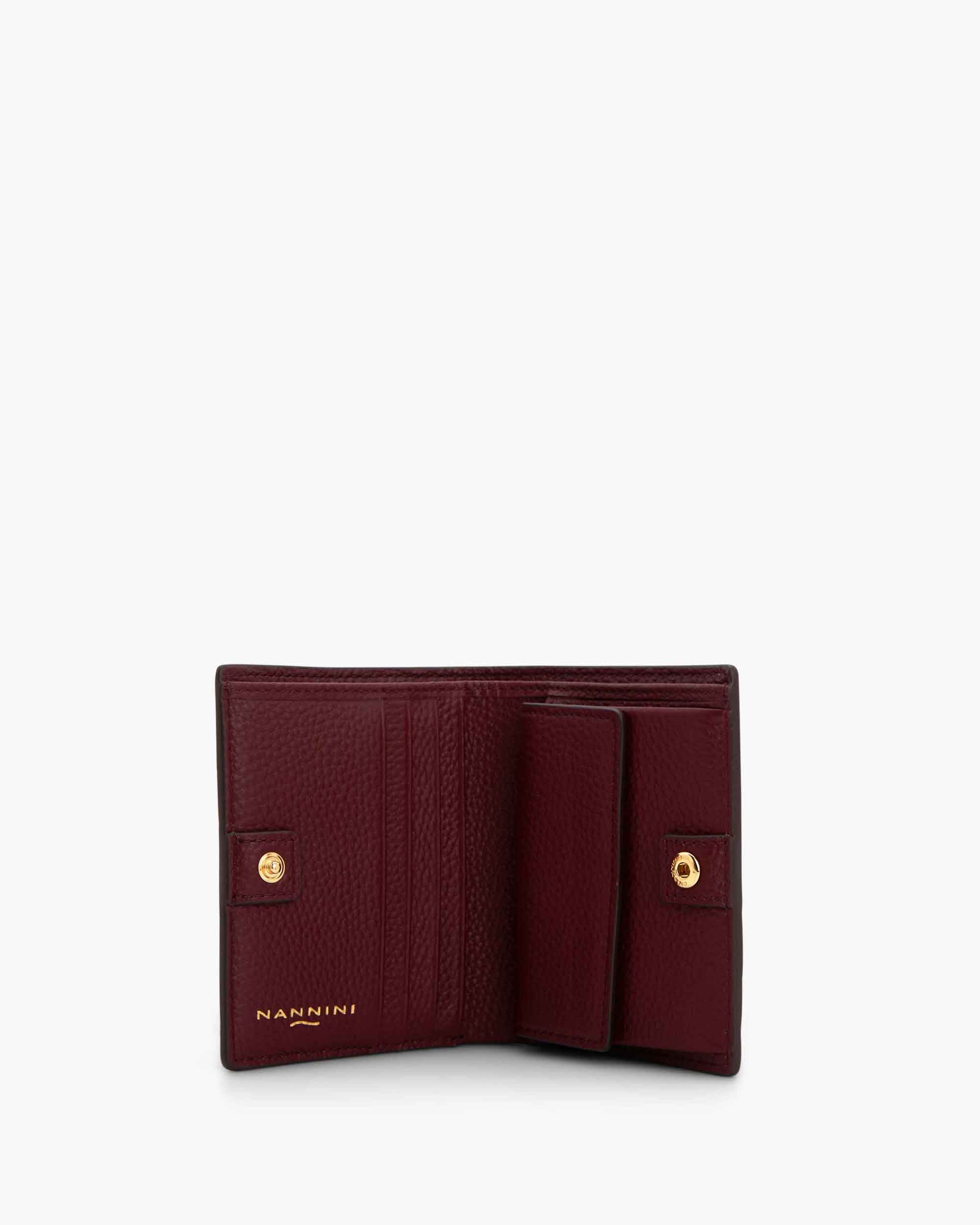 NANNINI borsa spalla donna pelle martellata marrone chiara classica