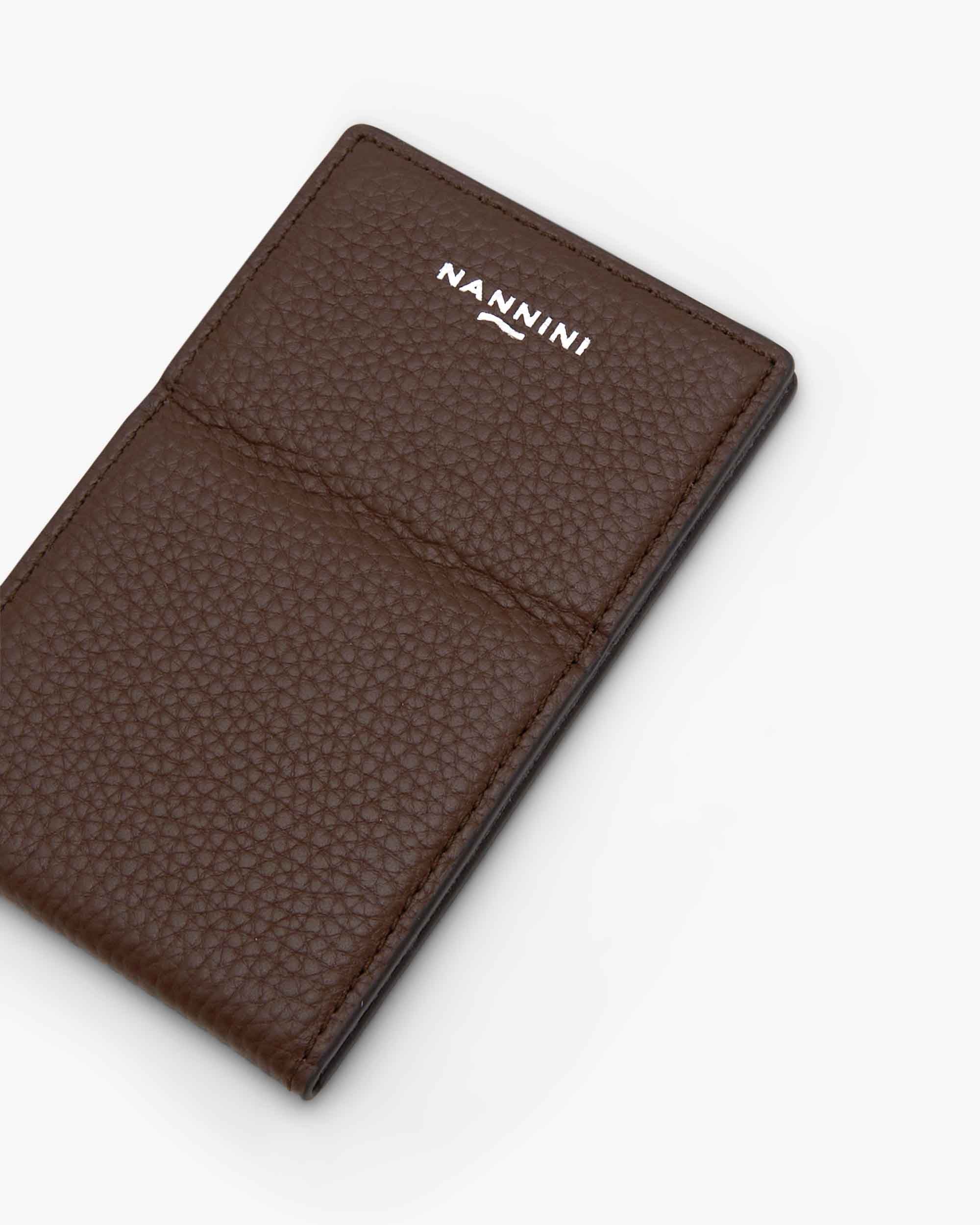 NANNINI bauletto pelle saffiano blu cuoio bianco rosso