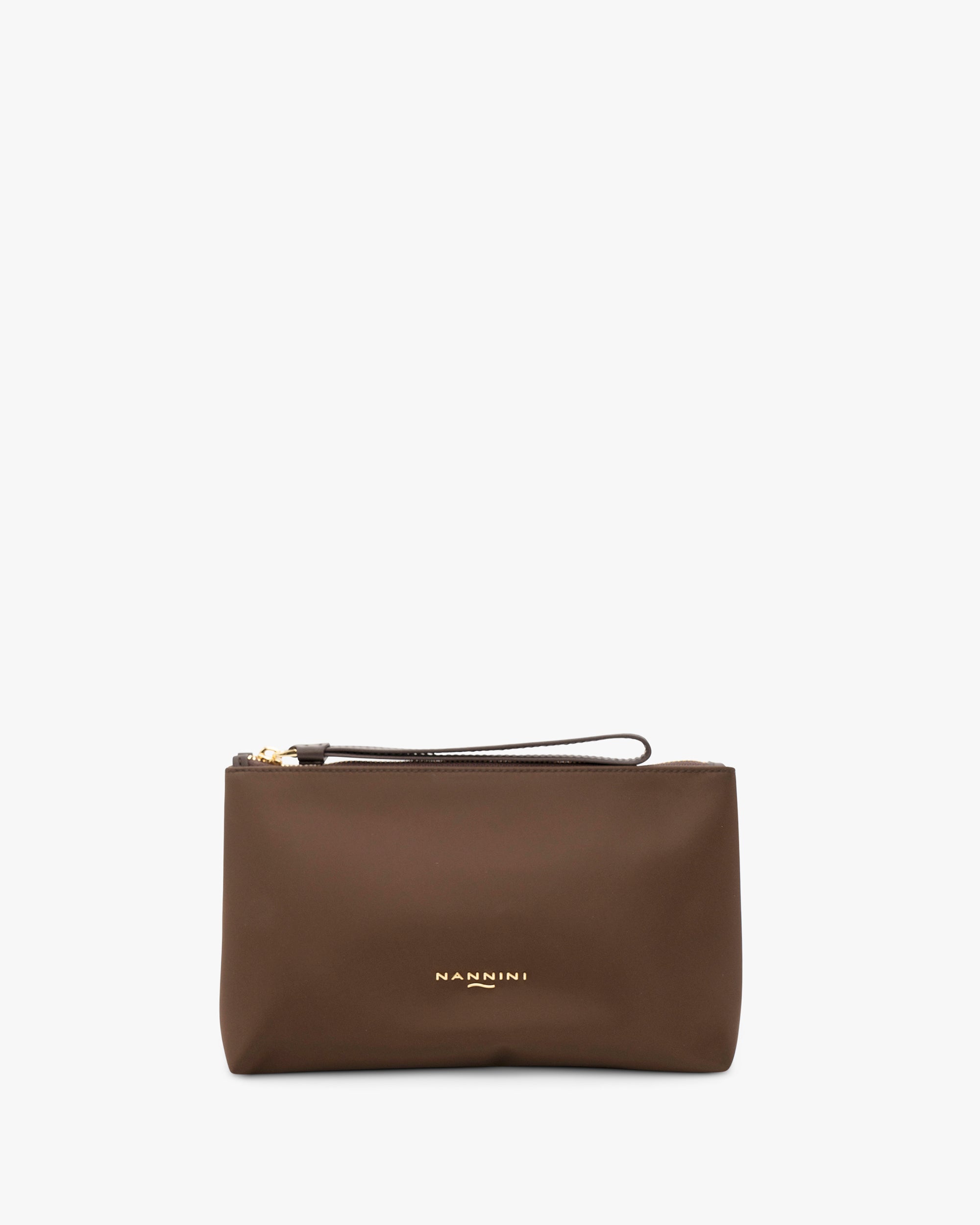 NANNINI borsa secchiello pelle martellata nero made italy