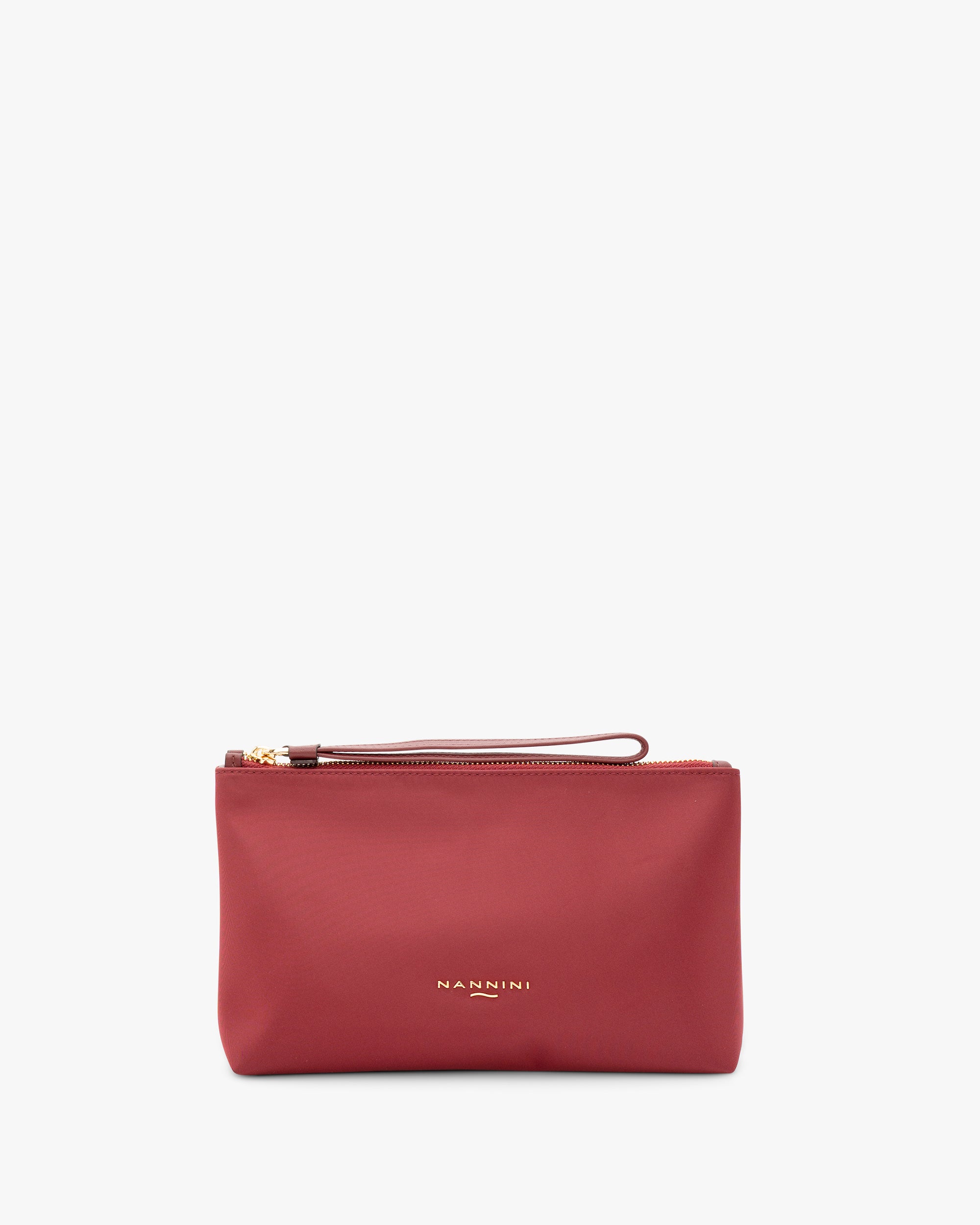 NANNINI borsa pelle martellata tracolla beige marrone accessorio
