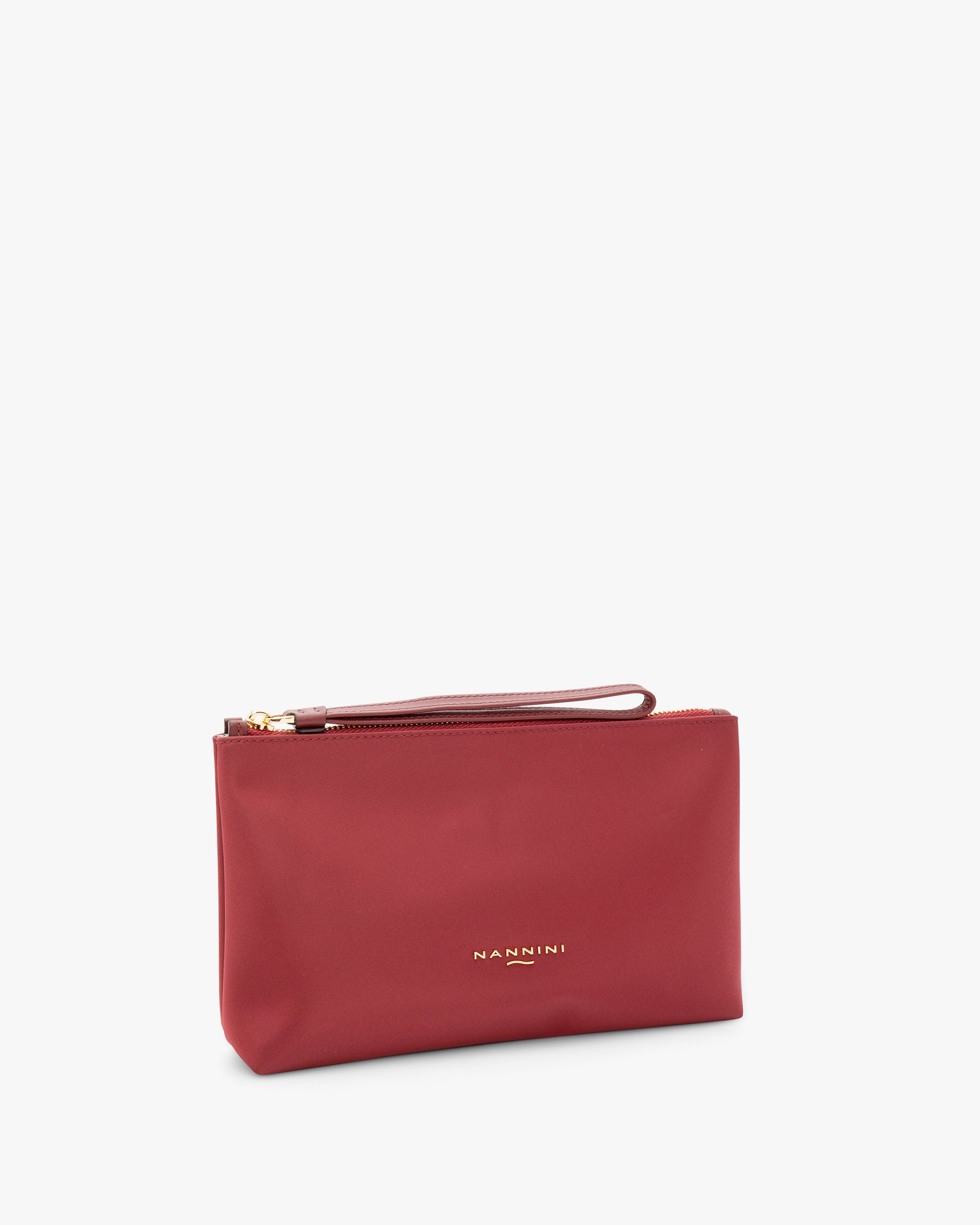 NANNINI borsa secchiello pelle martellata tracolla beige donna