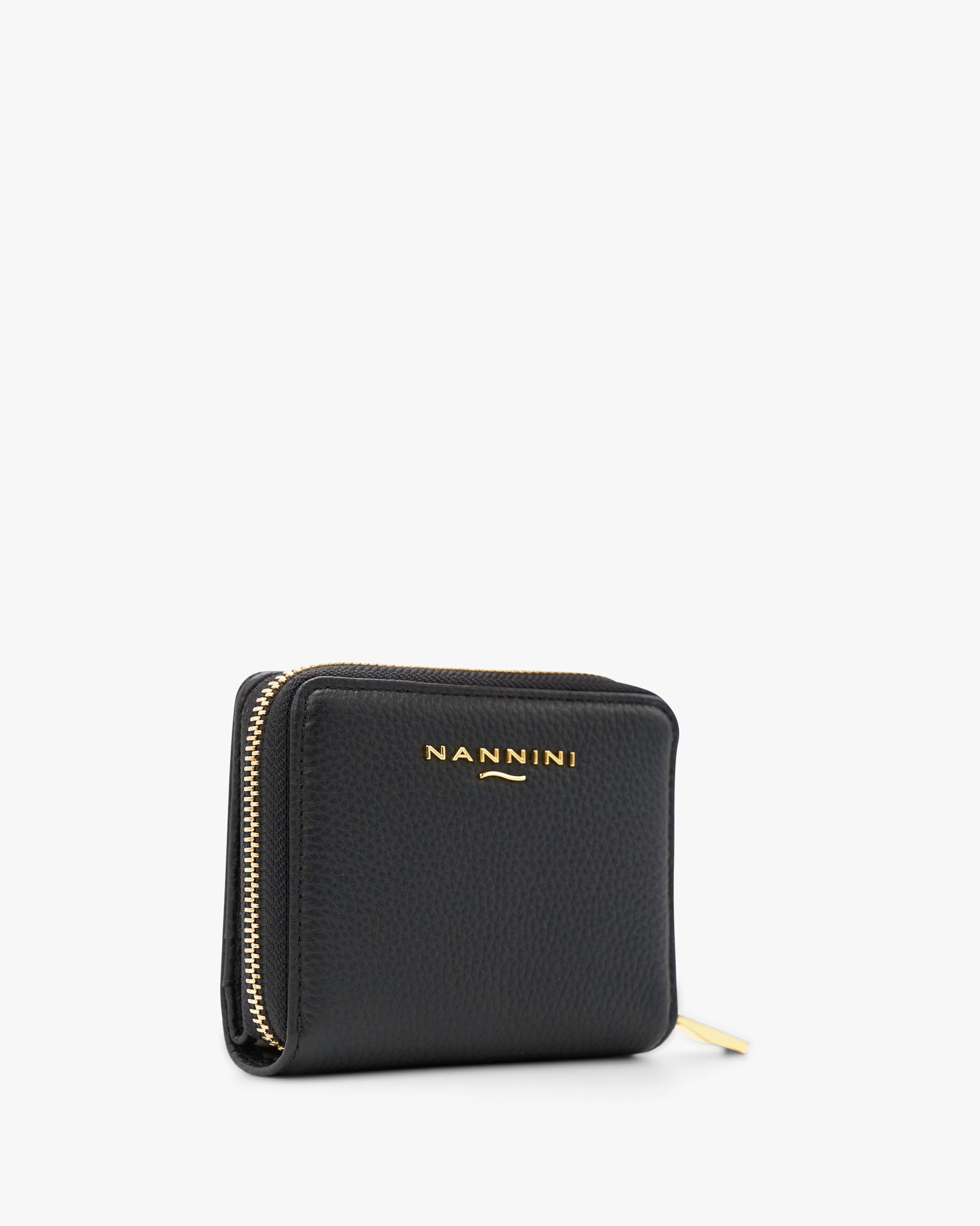 NANNINI borsa spalla donna pelle martellata marrone chiusura magnetica