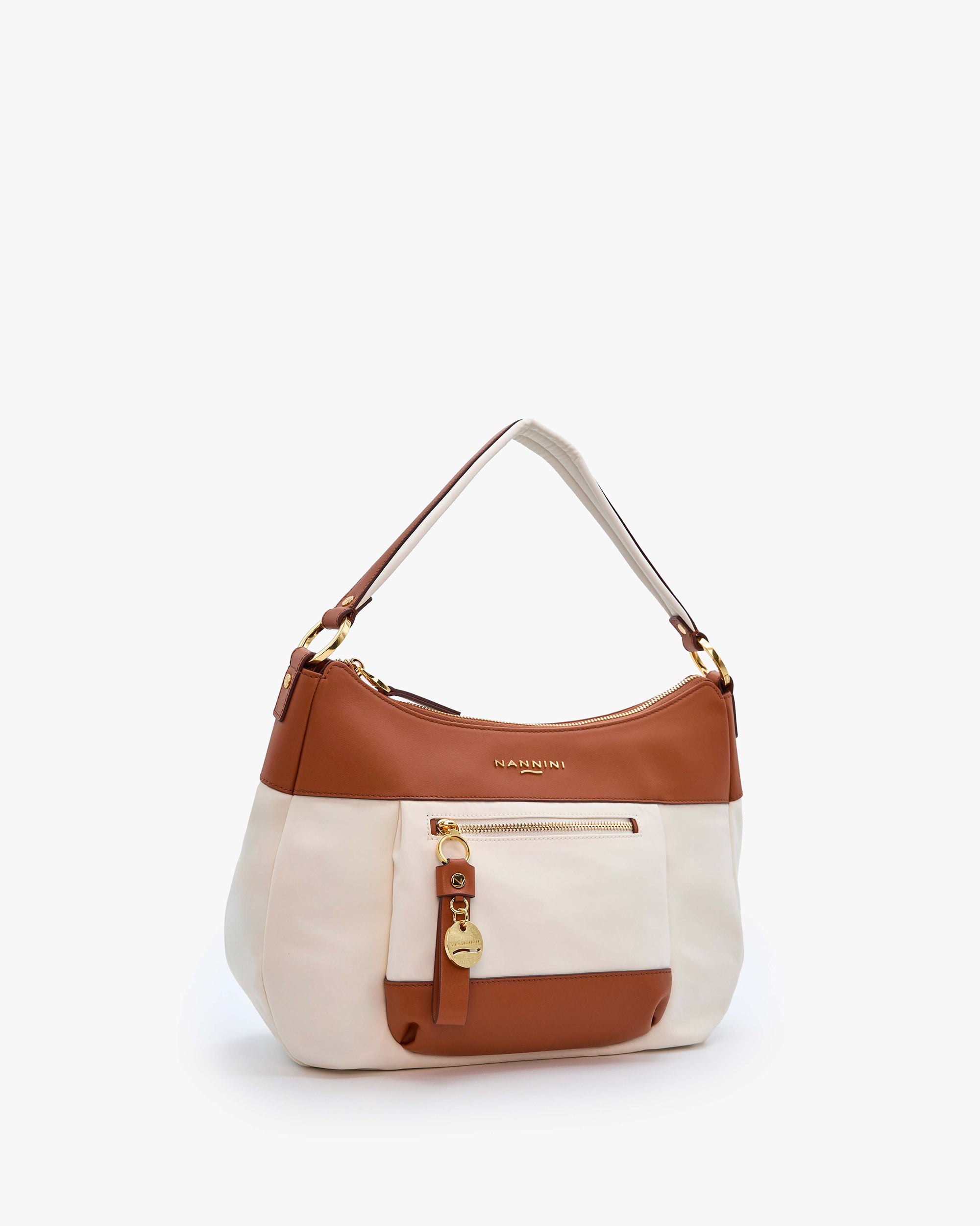 NANNINI mini borsa tracolla pelle vernice coccodrillo nera