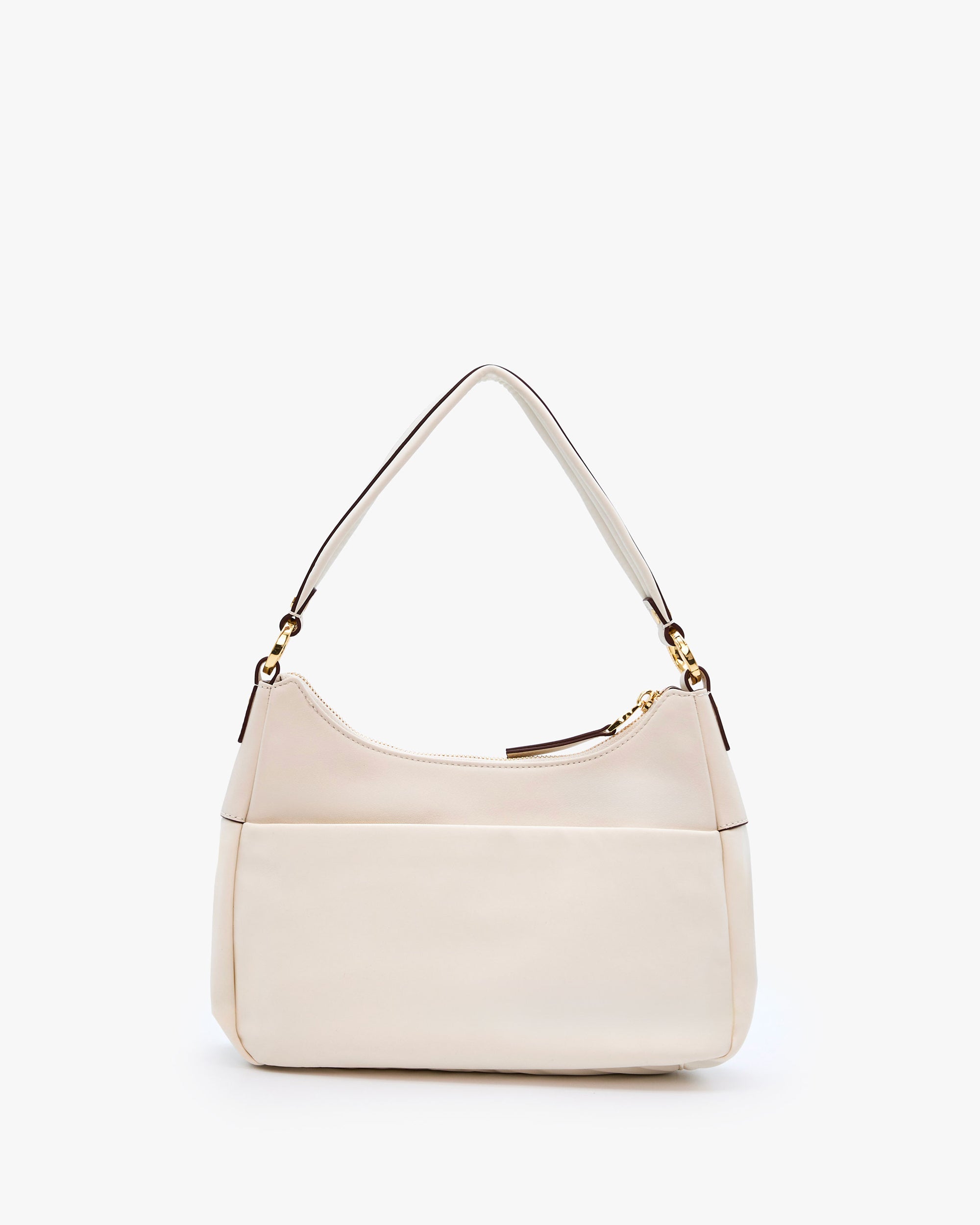NANNINI borsa spalla donna pelle nero borchie metallo
