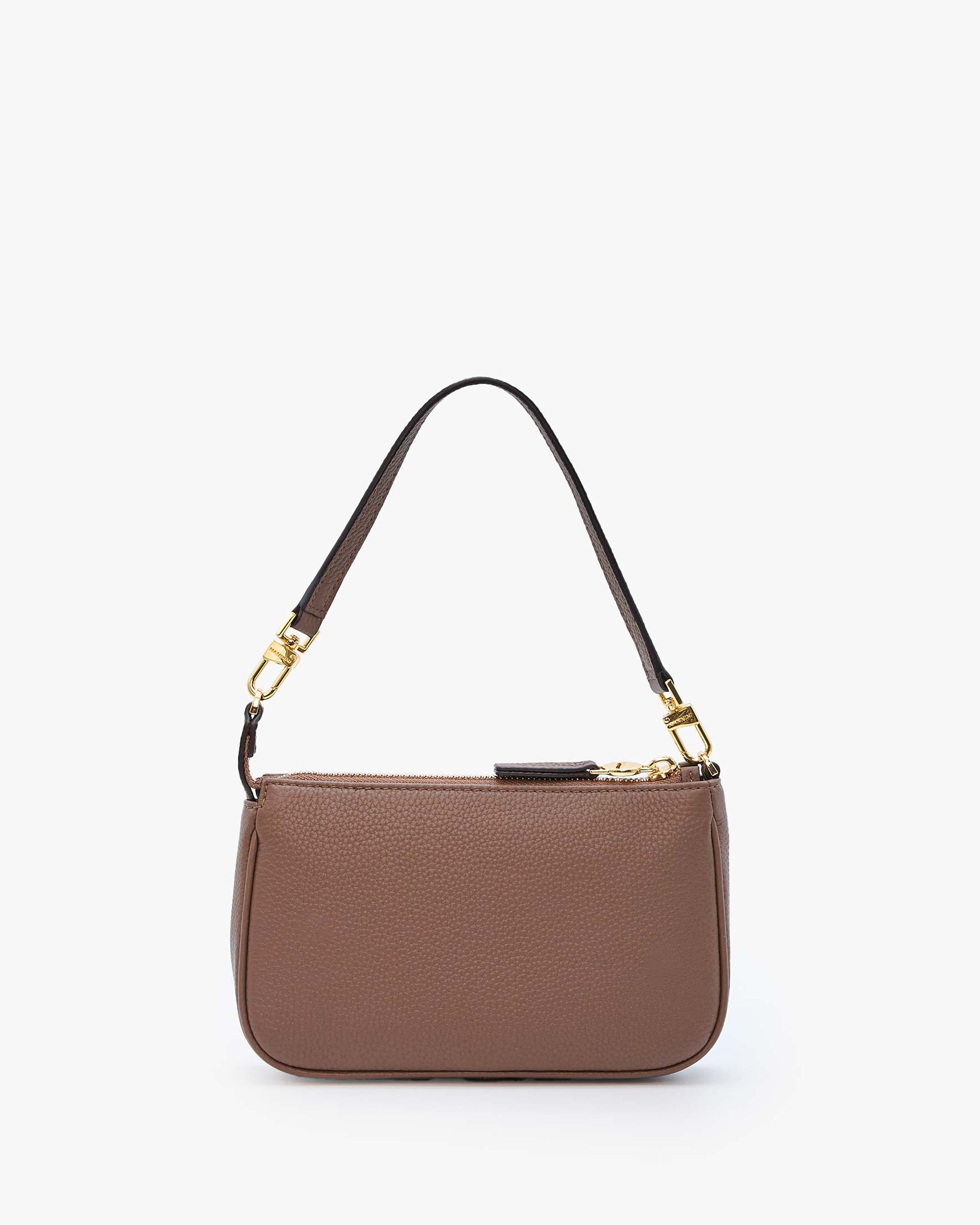 NANNINI borsa spalla donna maculata cavallino marrone piccola