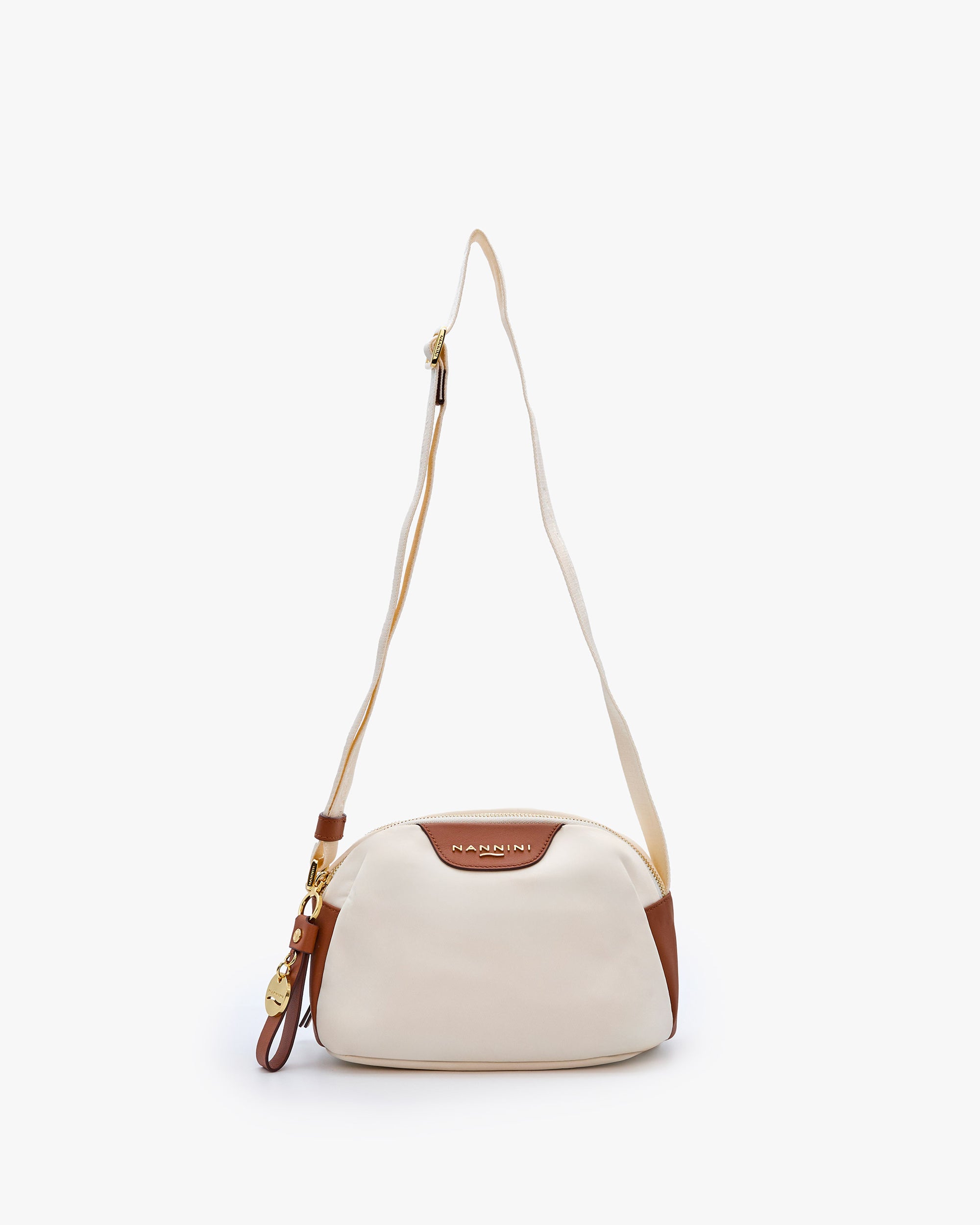 NANNINI pochette pelle liscia stampa coccodrillo nera clutch