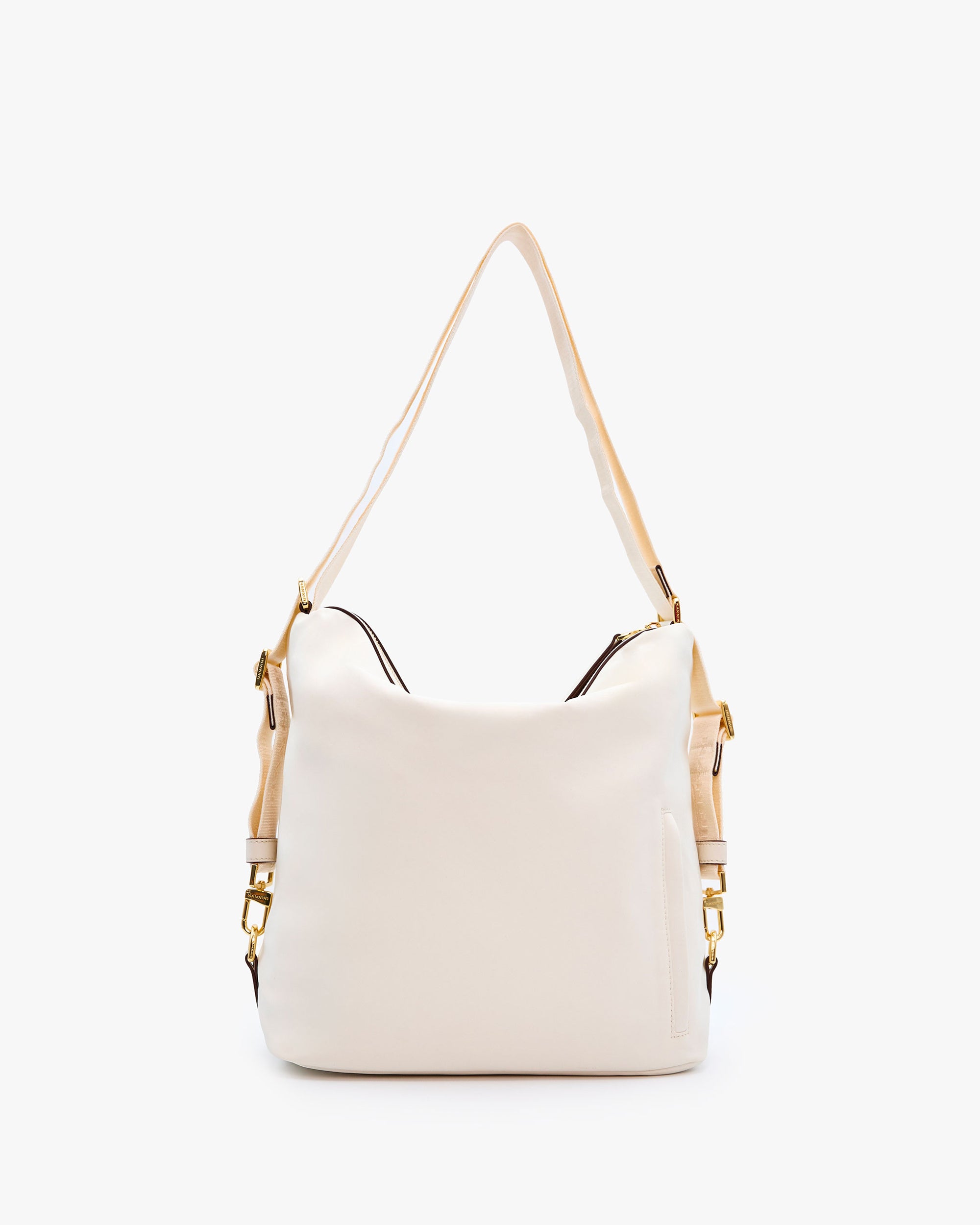 NANNINI borsa spalla donna pelle liscia cuoio marrone