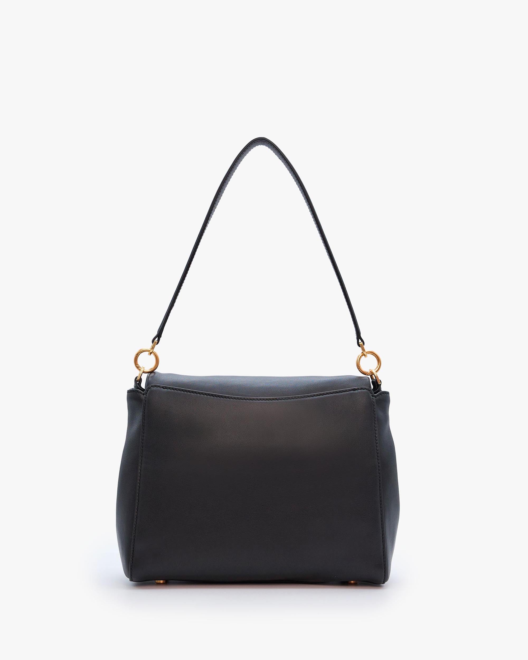 NANNINI borsa spalla donna pelle marrone chiara manici lunghi