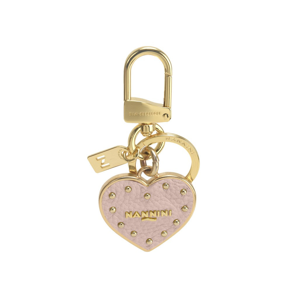 NANNINI borsa spalla donna pelle martellata cipria elegante
