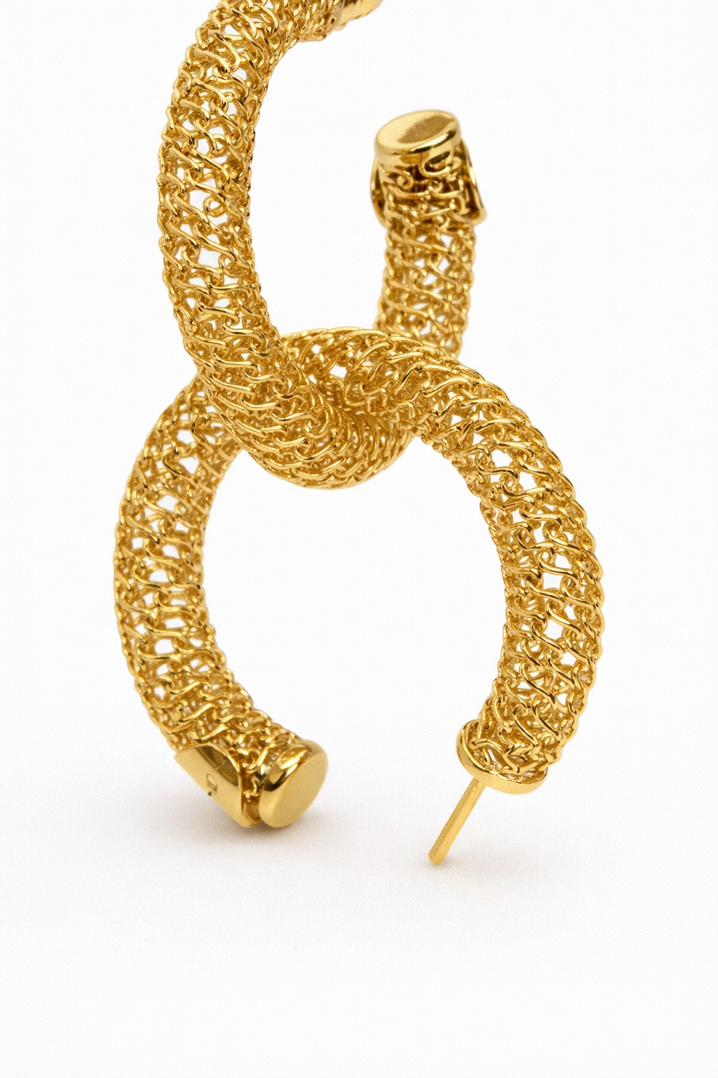 NANNINI orecchini cerchio intrecciato oro donna gioielli moda