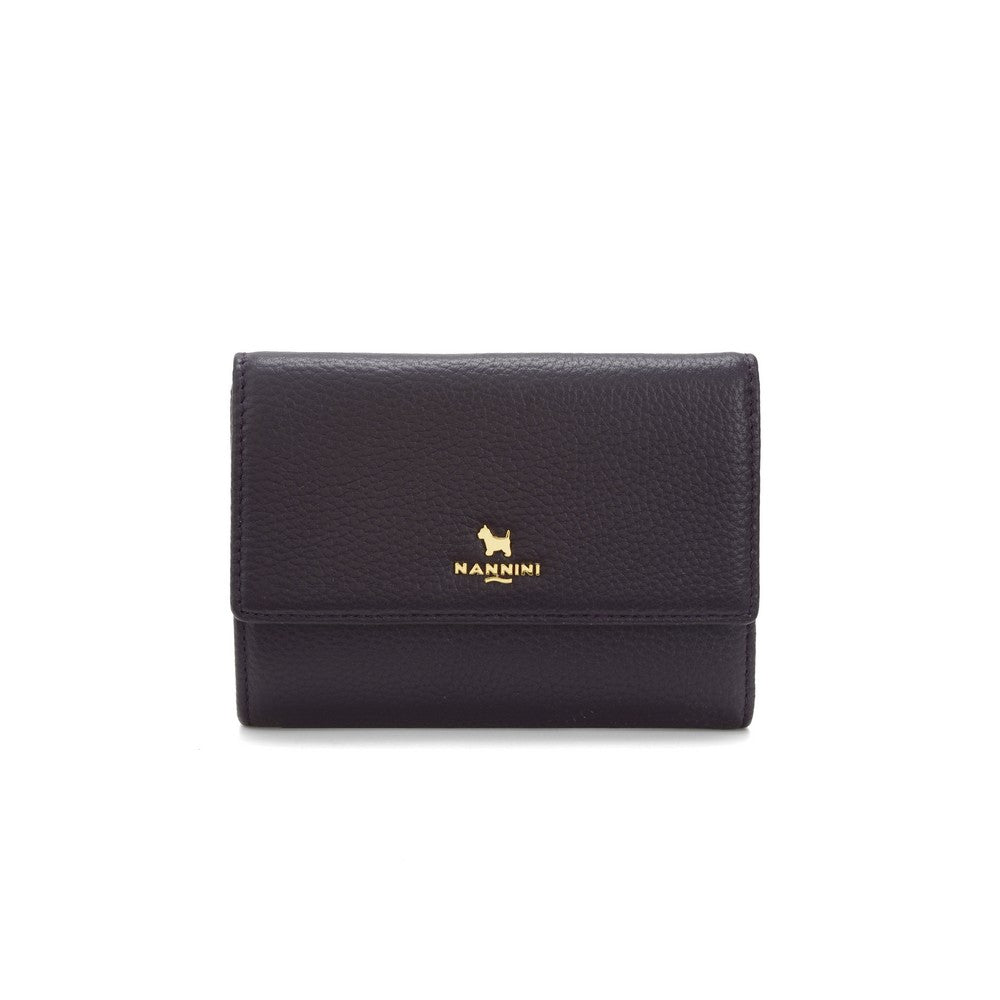 NANNINI borsa spalla donna pelle stampa lucida cardinal
