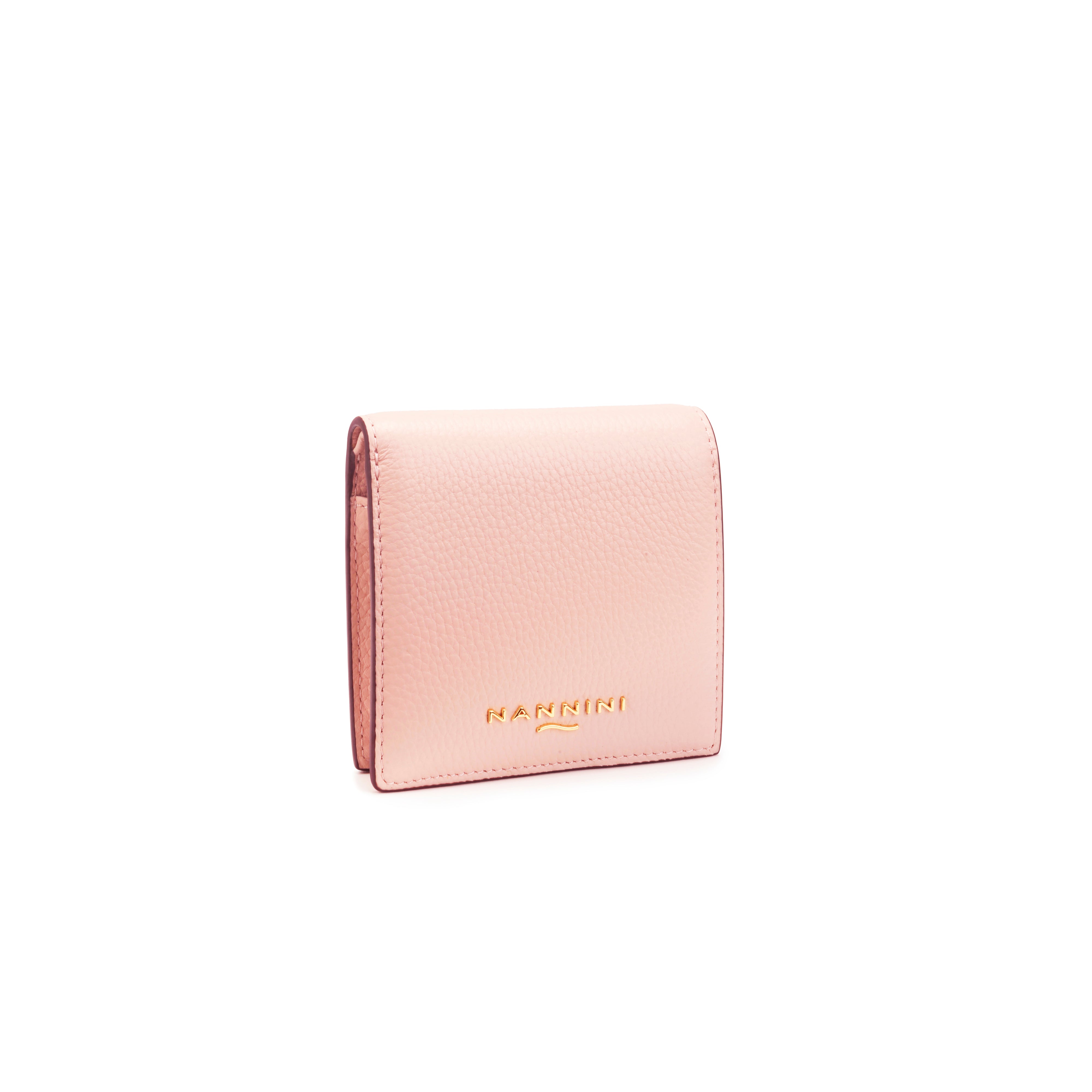 NANNINI borsa pelle martellata cipria tracolla spalla donna