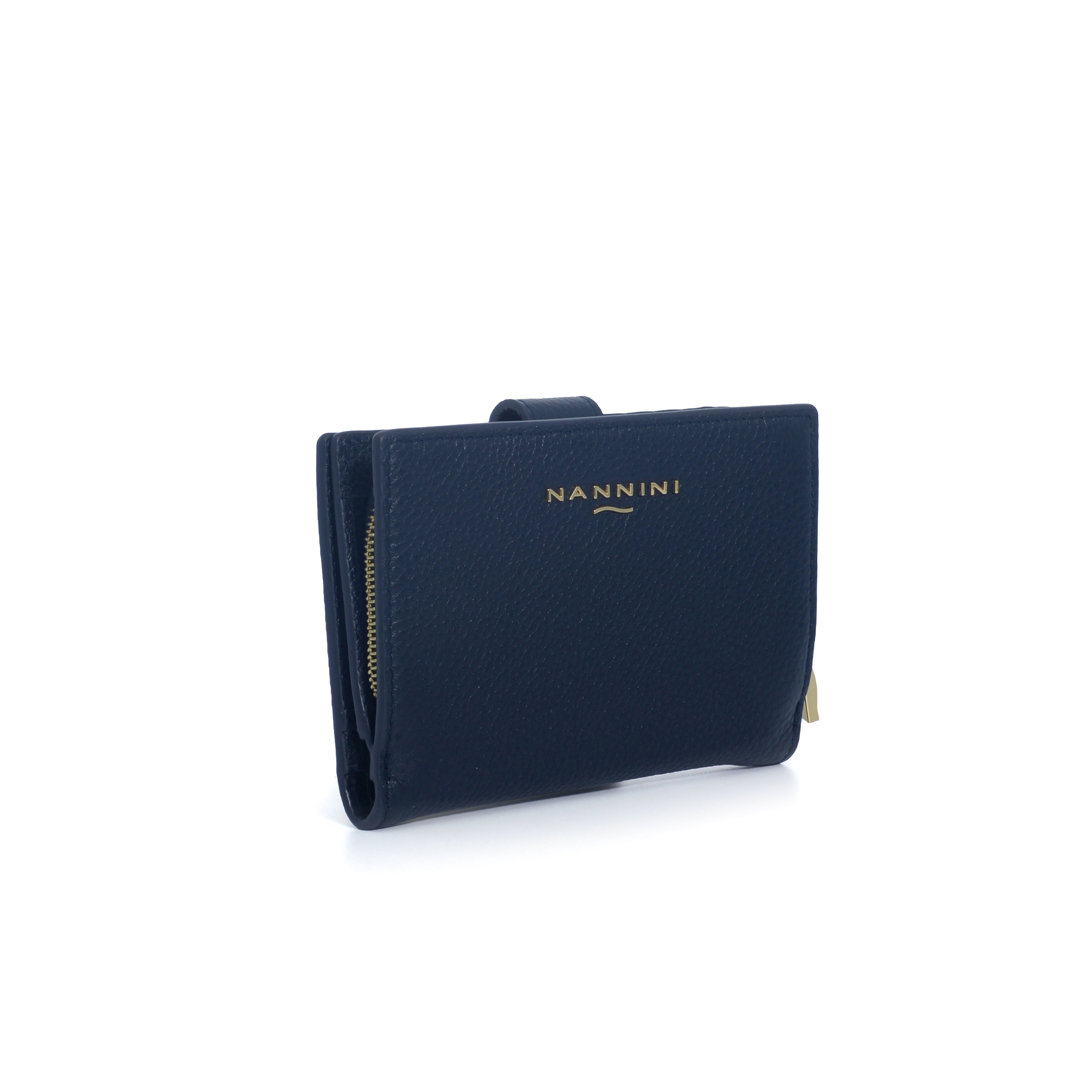NANNINI borsa spalla donna tela sintetica blu scuro