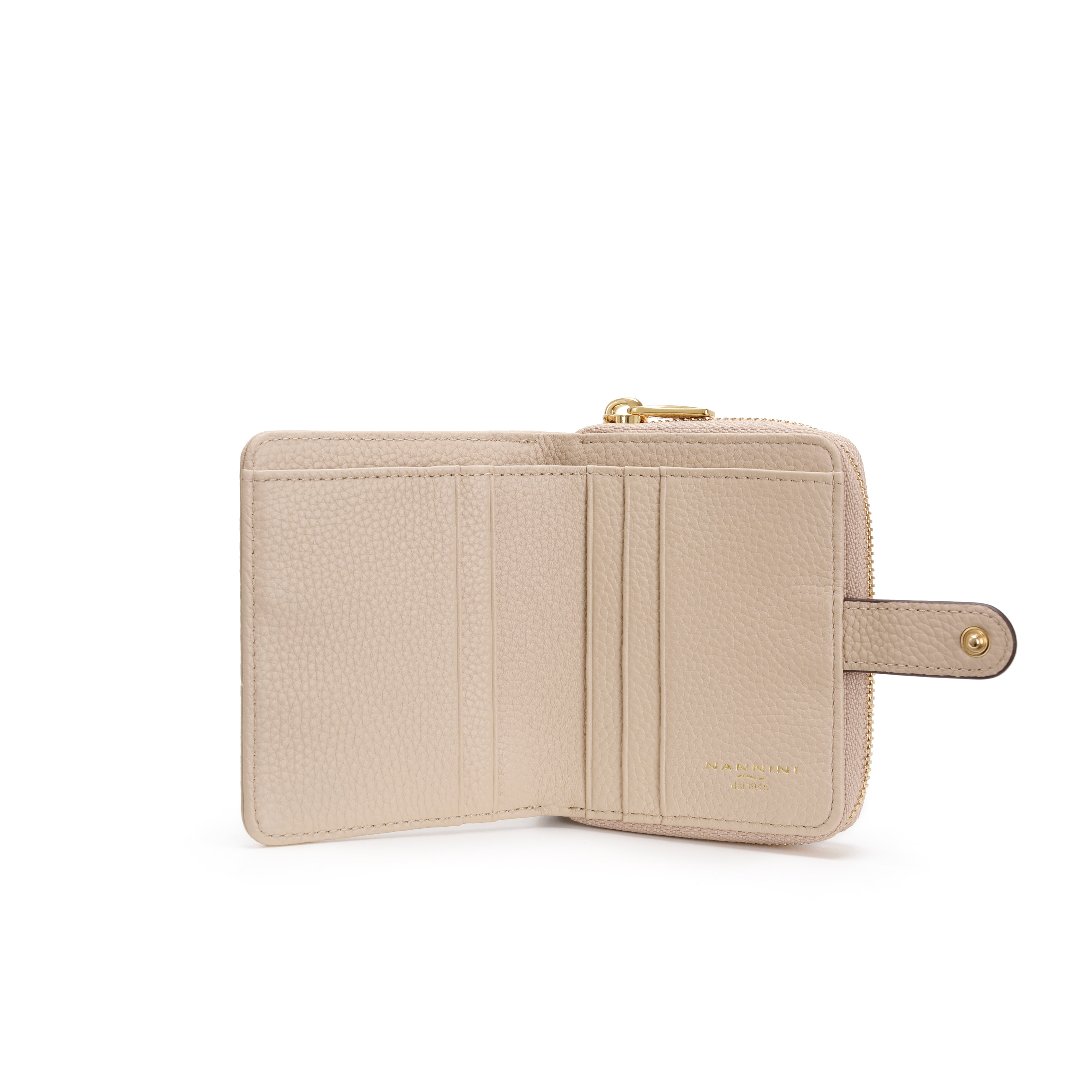 NANNINI bauletto pelle martellata beige tracolla regolabile tracolla