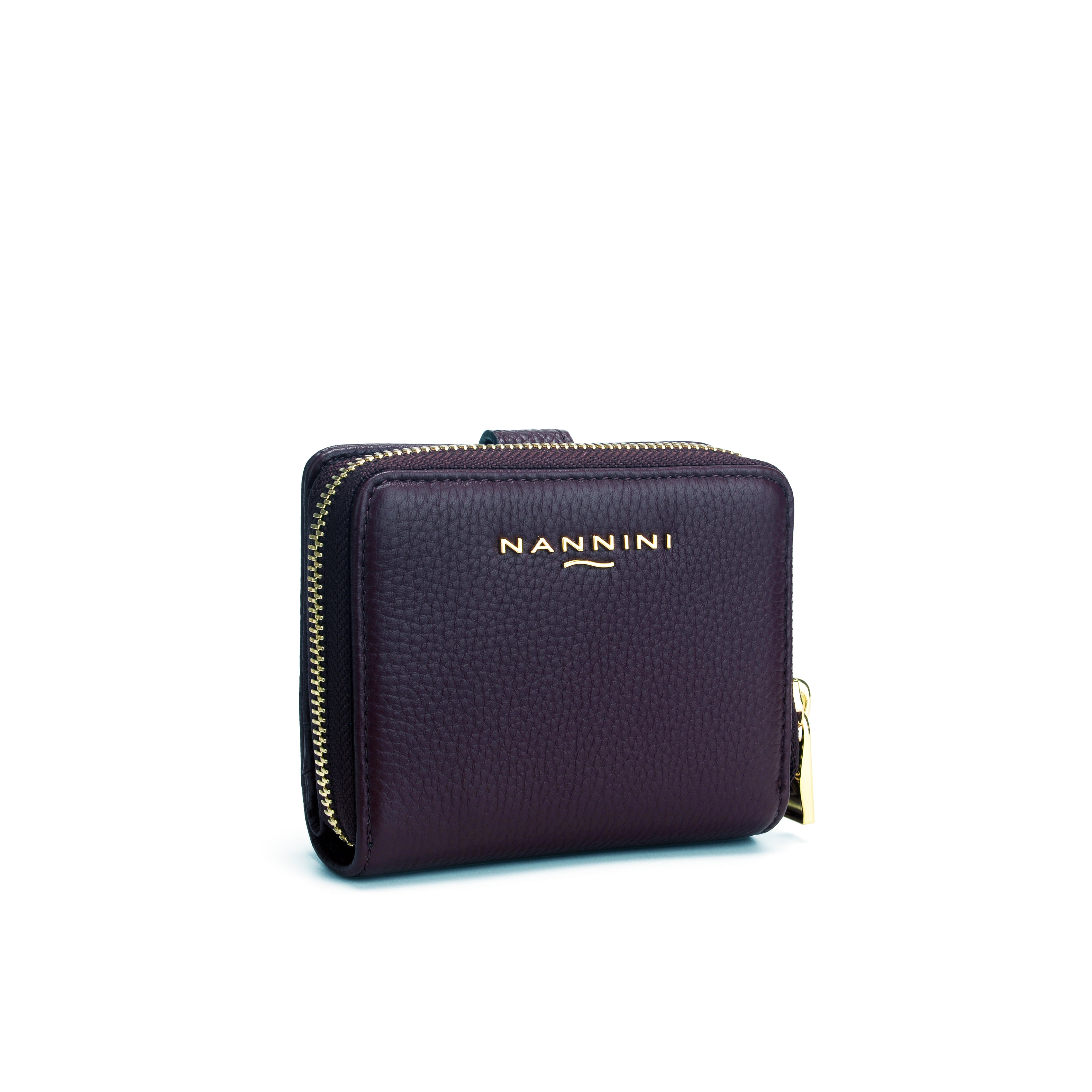NANNINI borsa a mano pelle trapuntata blu navy