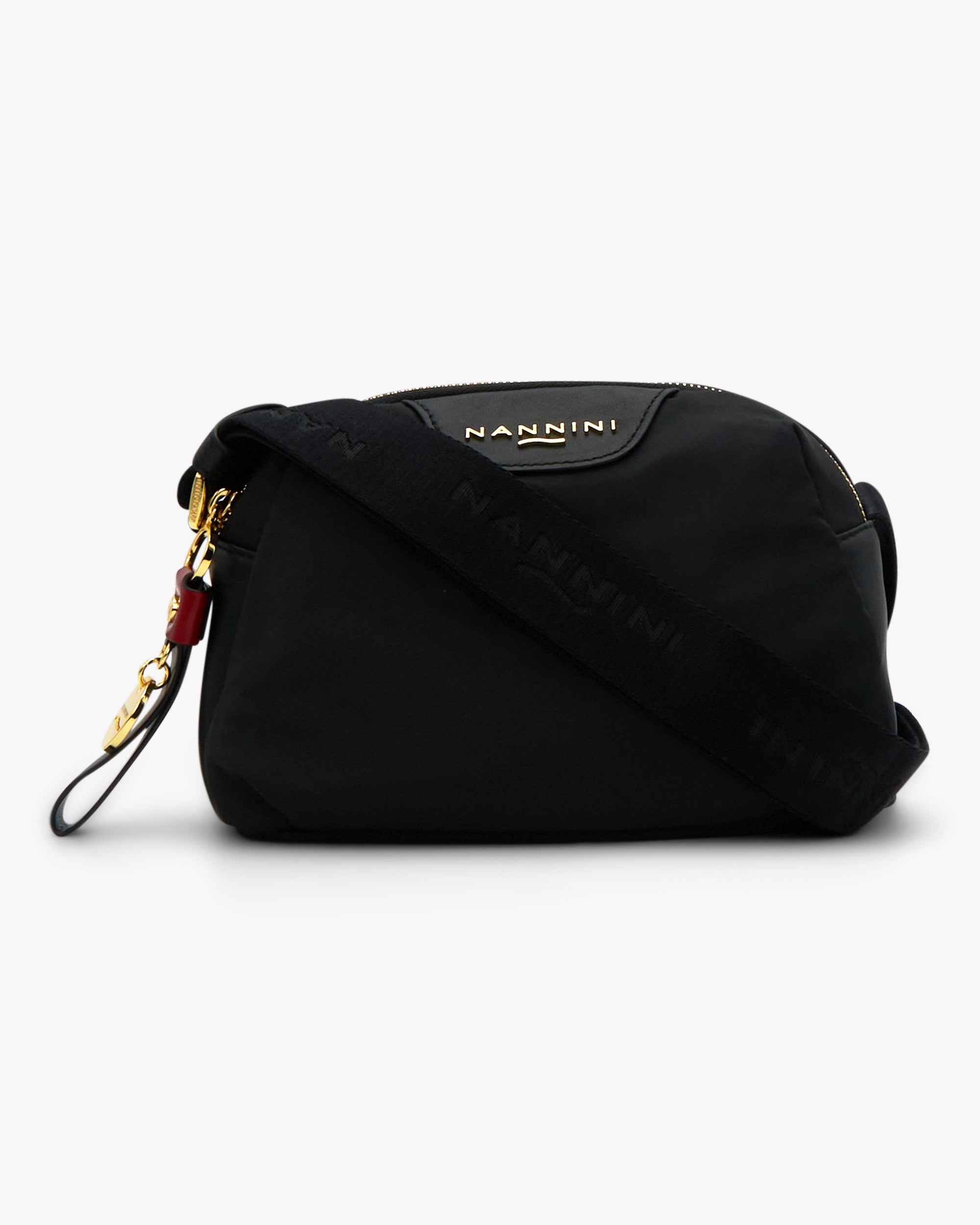 NANNINI borsa pelle liscia marrone chiaro manico lungo