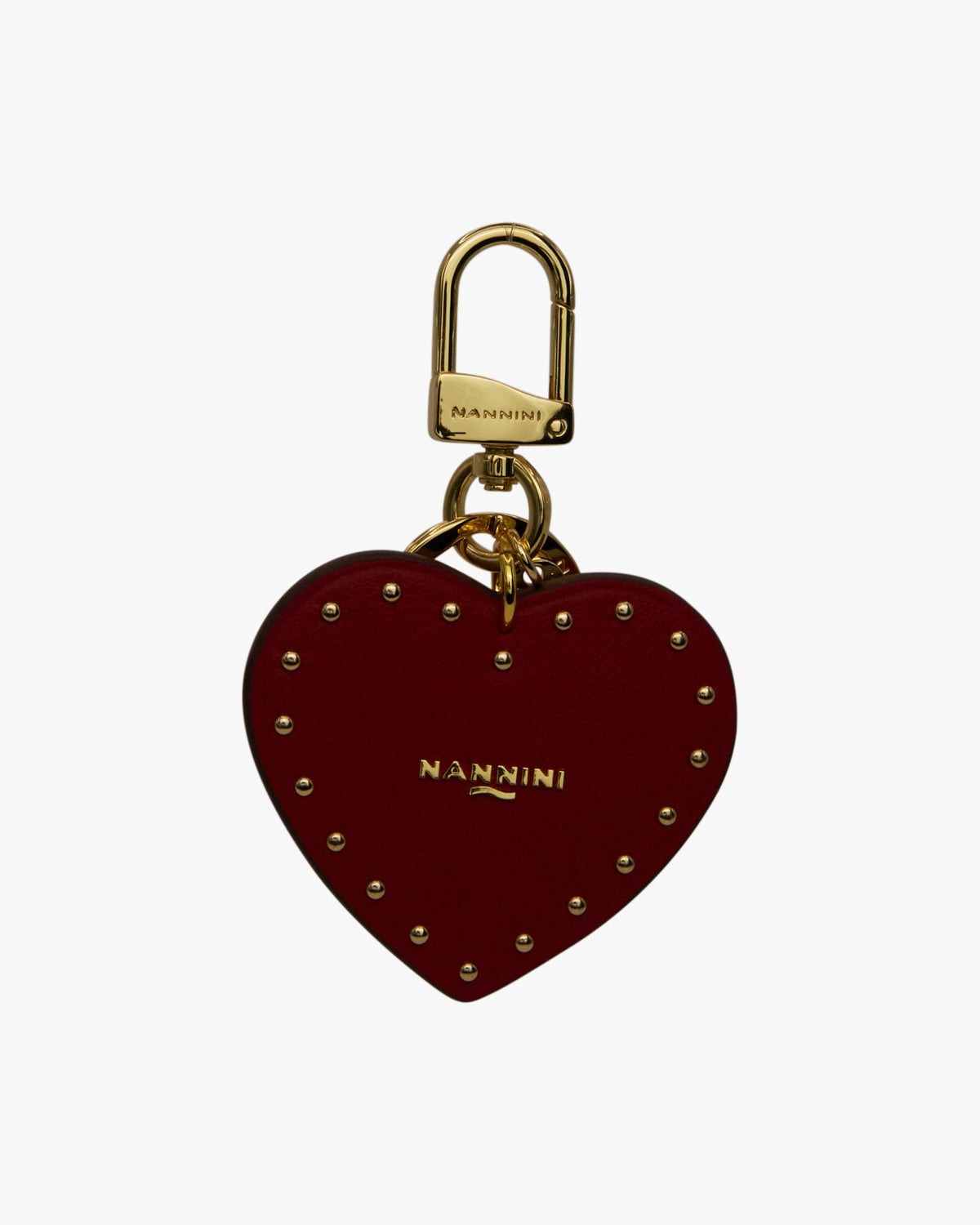 NANNINI borsa secchiello pelle saffiano nera frange metallo tracolla