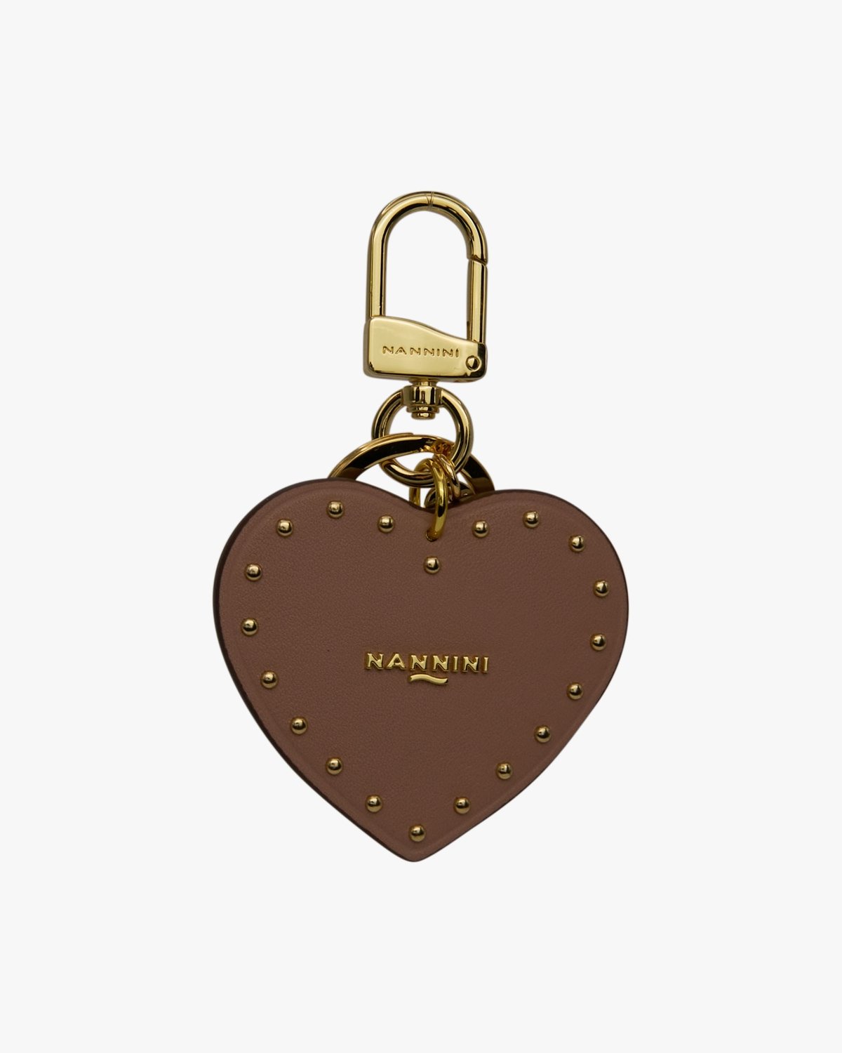 NANNINI clutch pelle goffrata nera manico tracolla catena