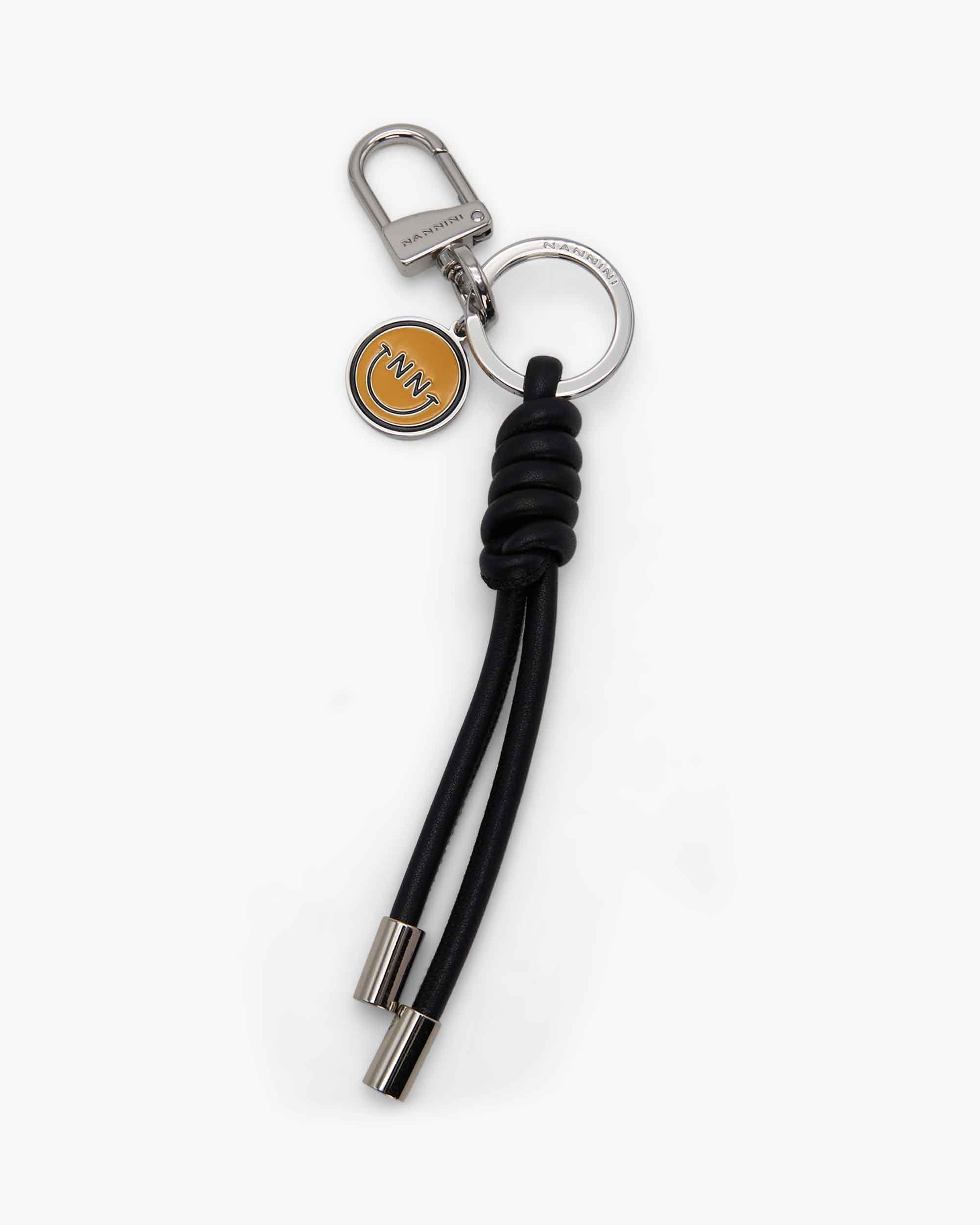 NANNINI Tracolla Ecopelle Lavorazione Rombi Logo Oro Bianco