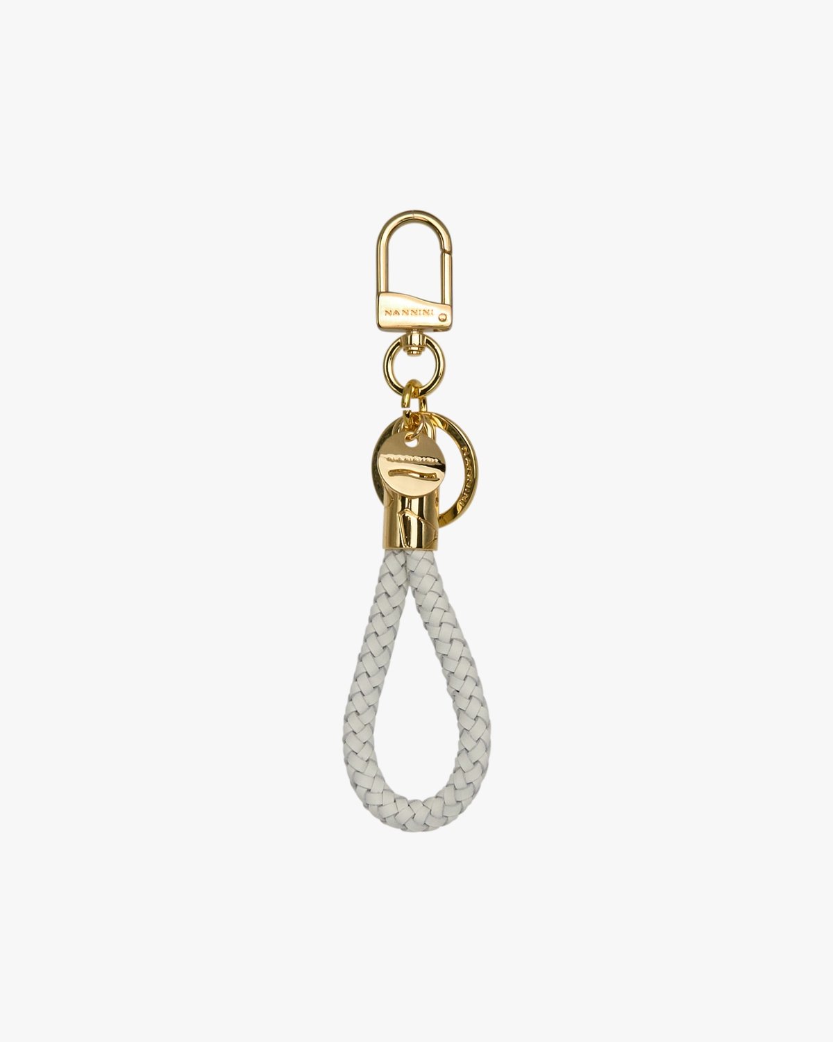 NANNINI shopper similpelle marrone chiara bicolore grande con manici