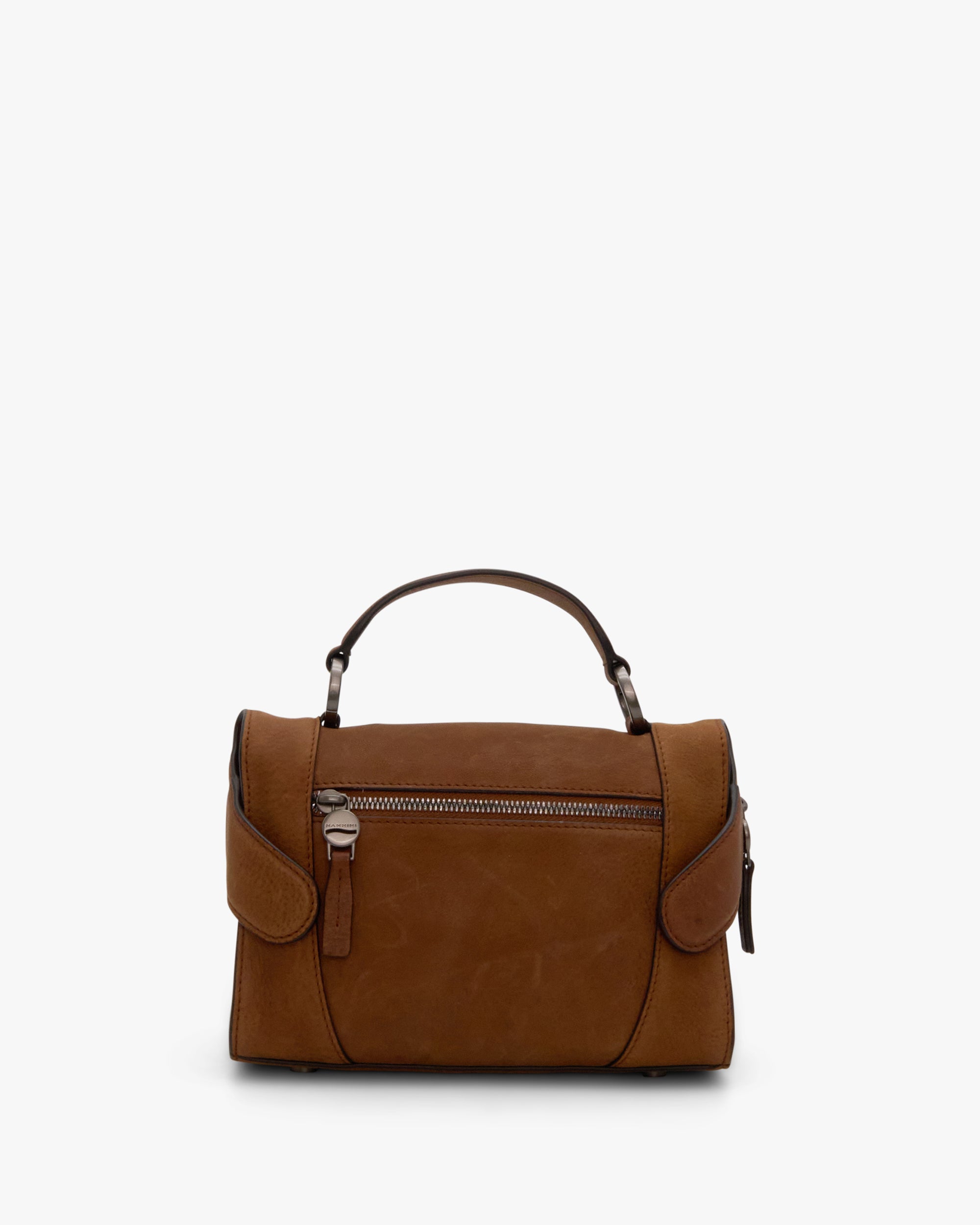 NANNINI borsa spalla donna pelle martellata nera elegante