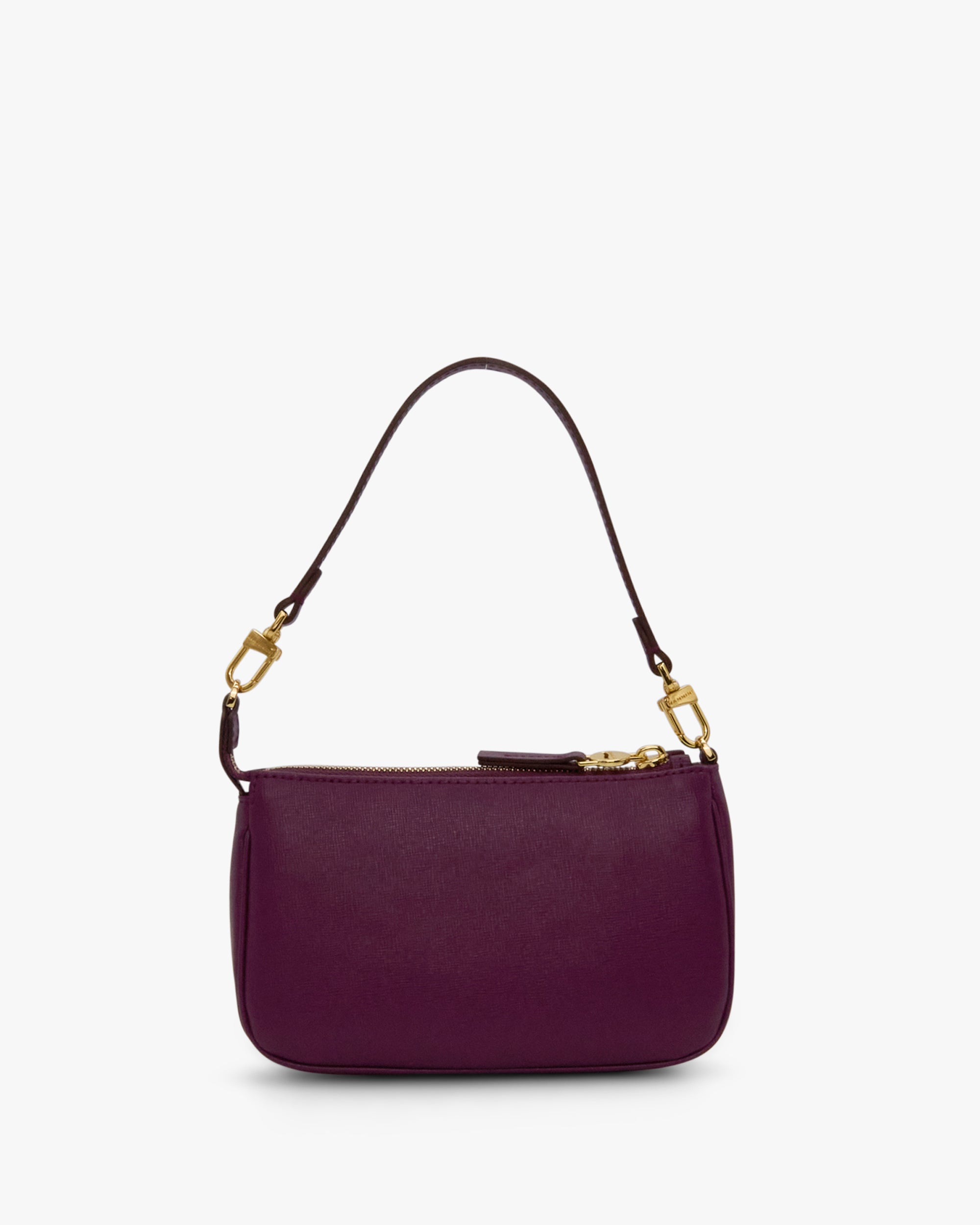 NANNINI borsa spalla donna pelle martellata marrone chiusura magnetica
