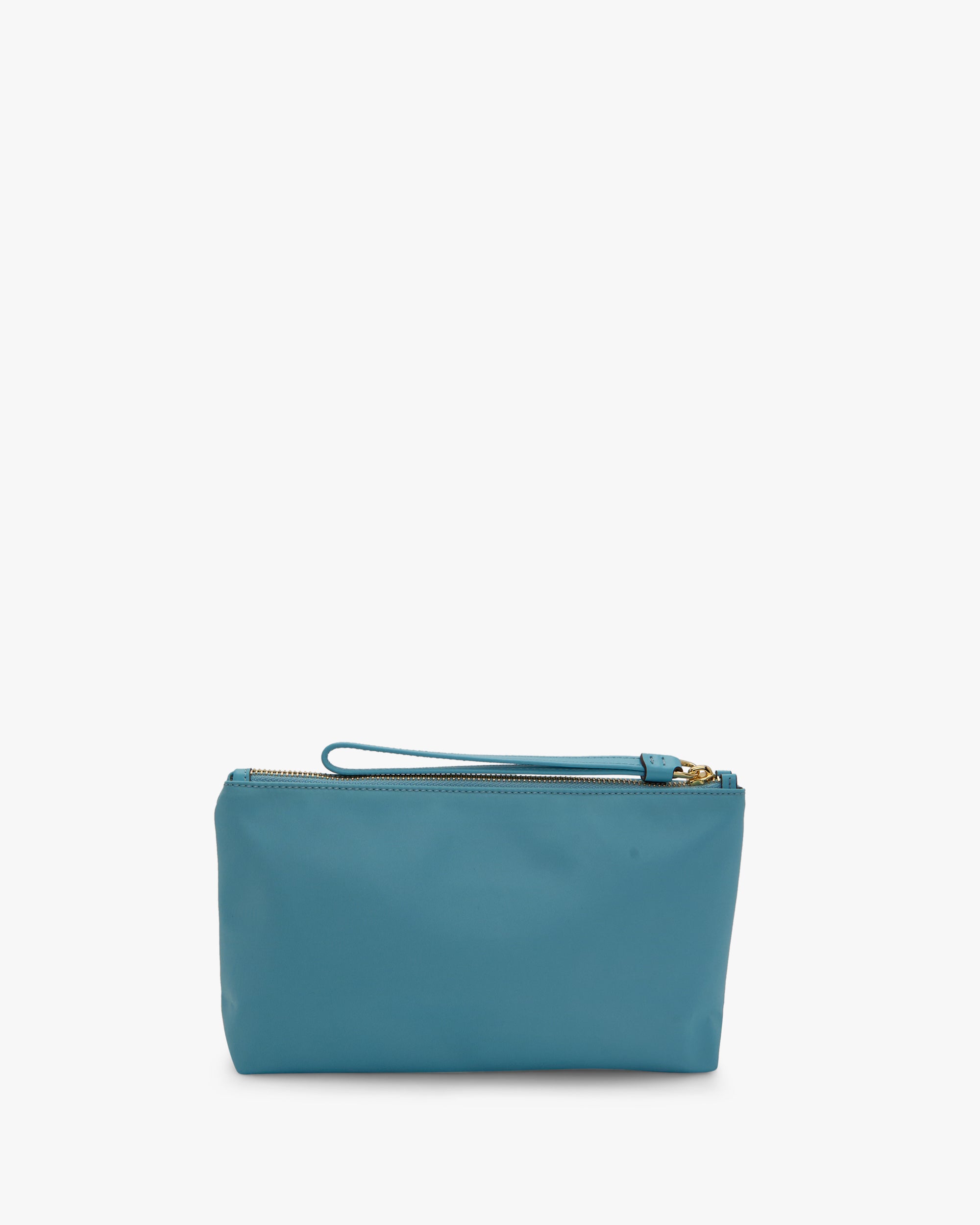 NANNINI borsa mano media pelle martellata celeste oro