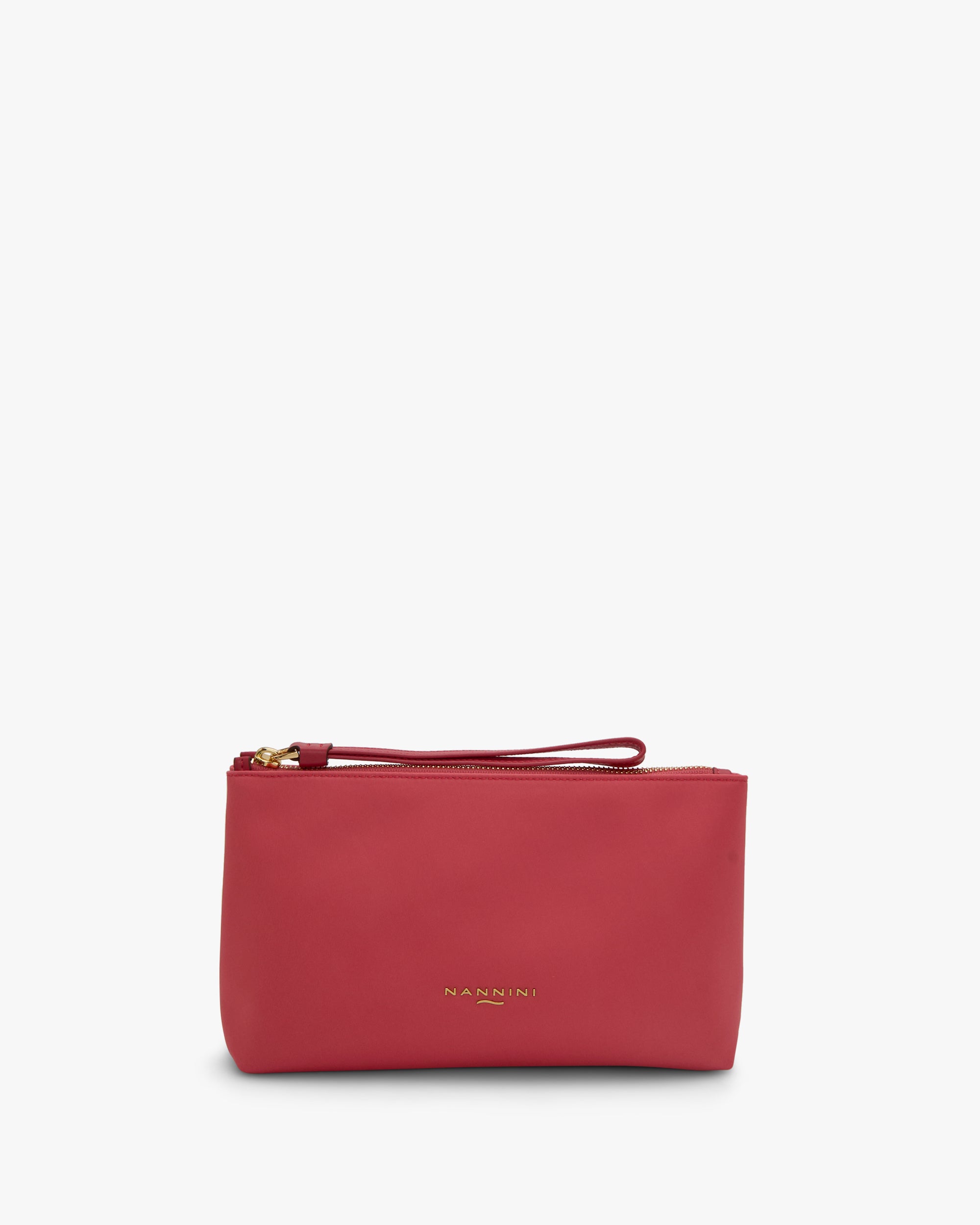 NANNINI borsa bauletto piccola tracolla pelle martellata fucsia