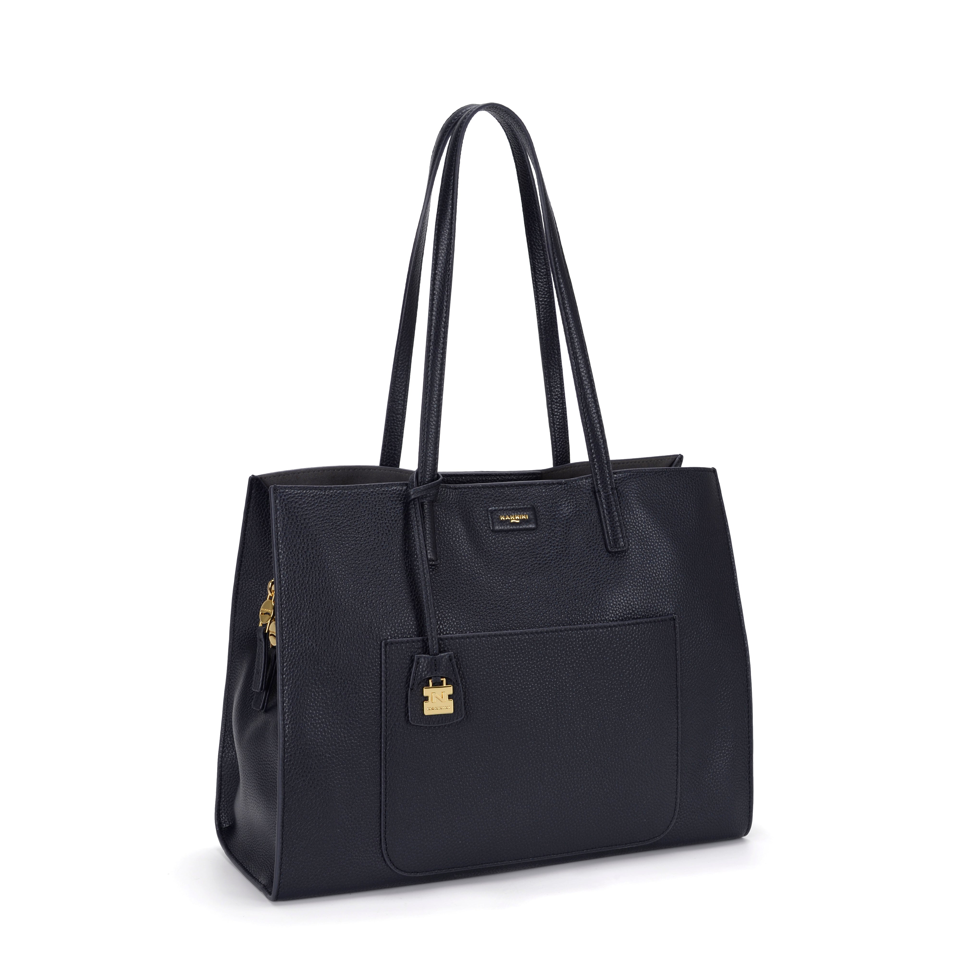 NANNINI tracolla nylon blu scuro piccola donna fibbia metallo
