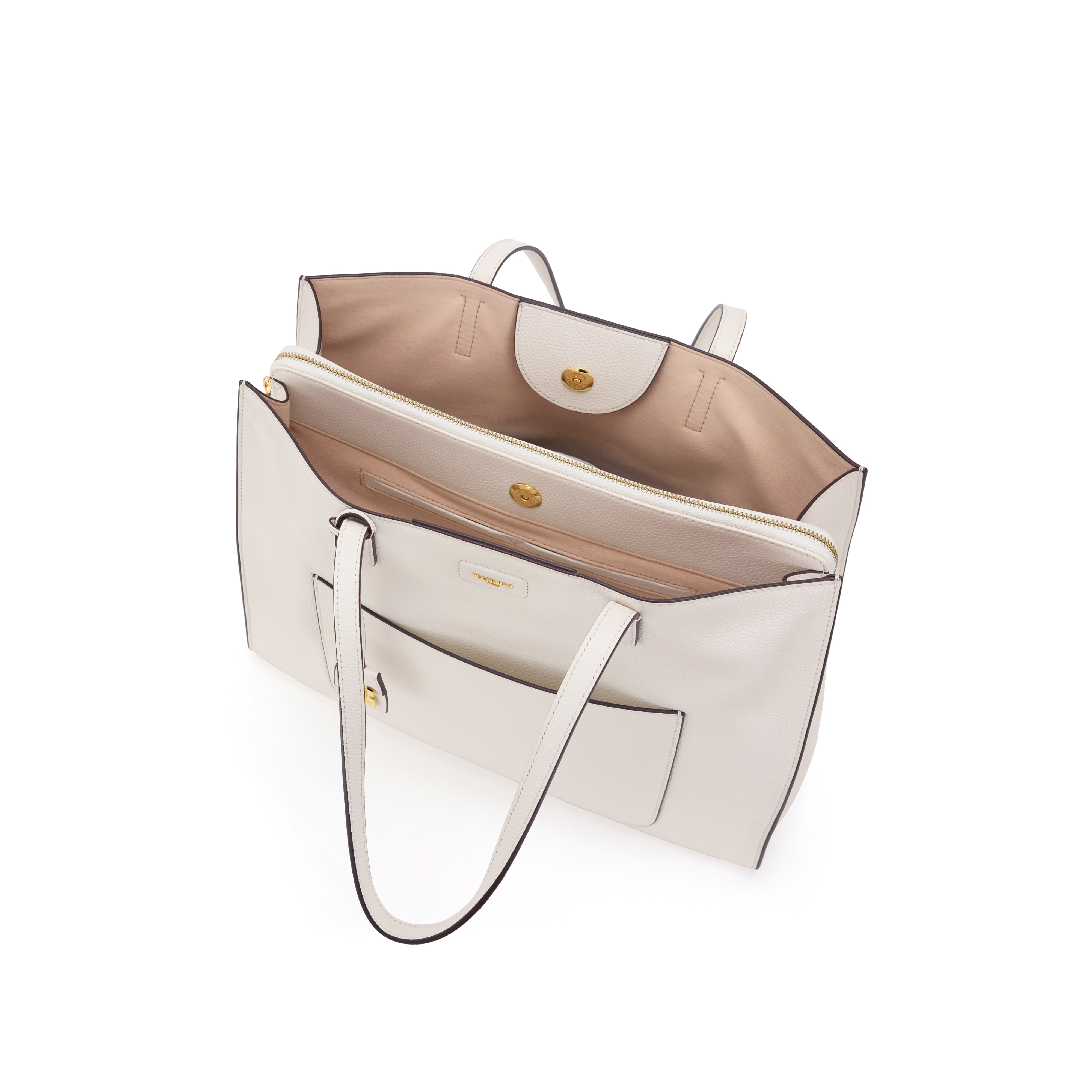 NANNINI tracolla off-white pelle testurizzata chiusura patta donna `
