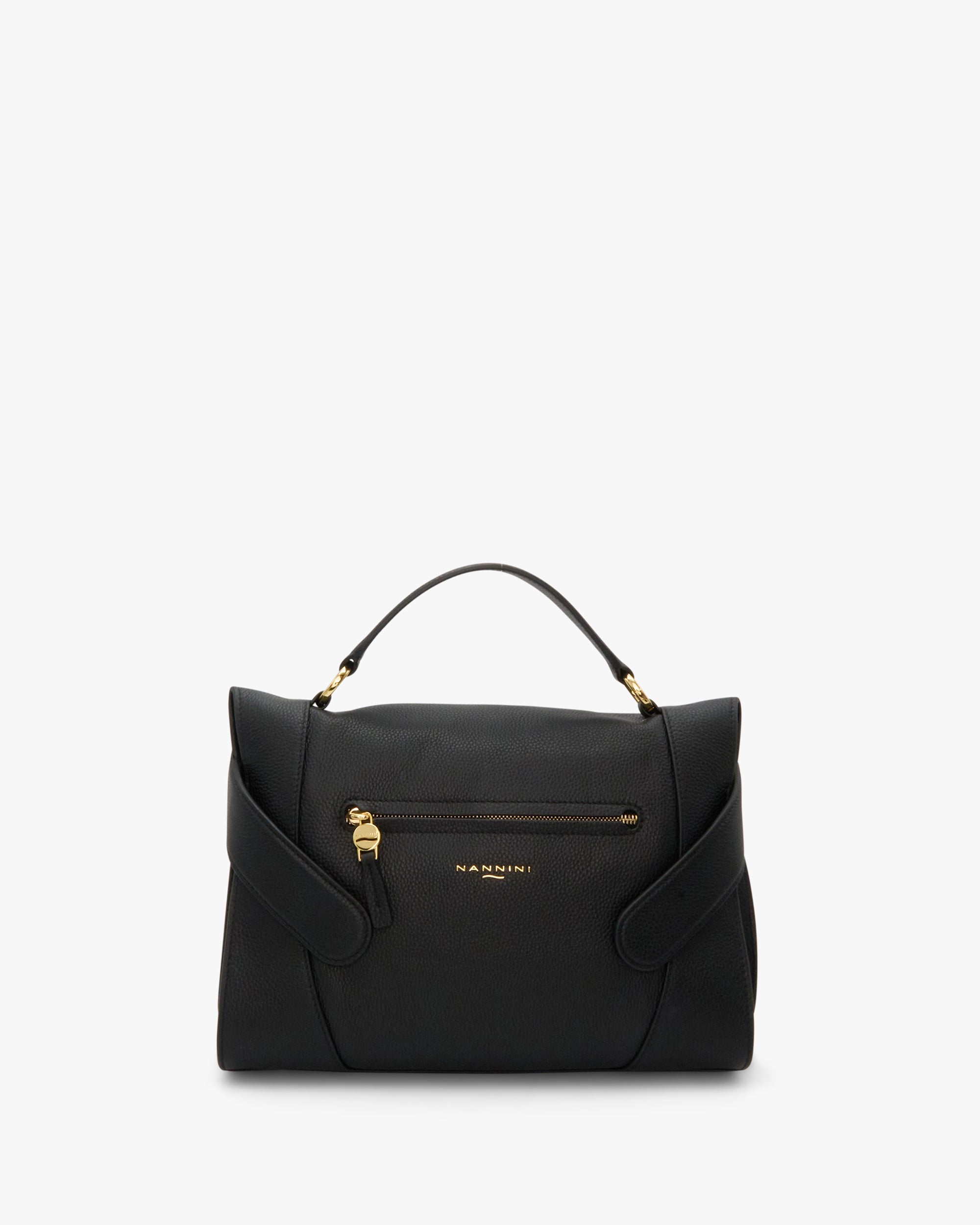 NANNINI borsa spalla donna pelle marrone trapuntata tracolla