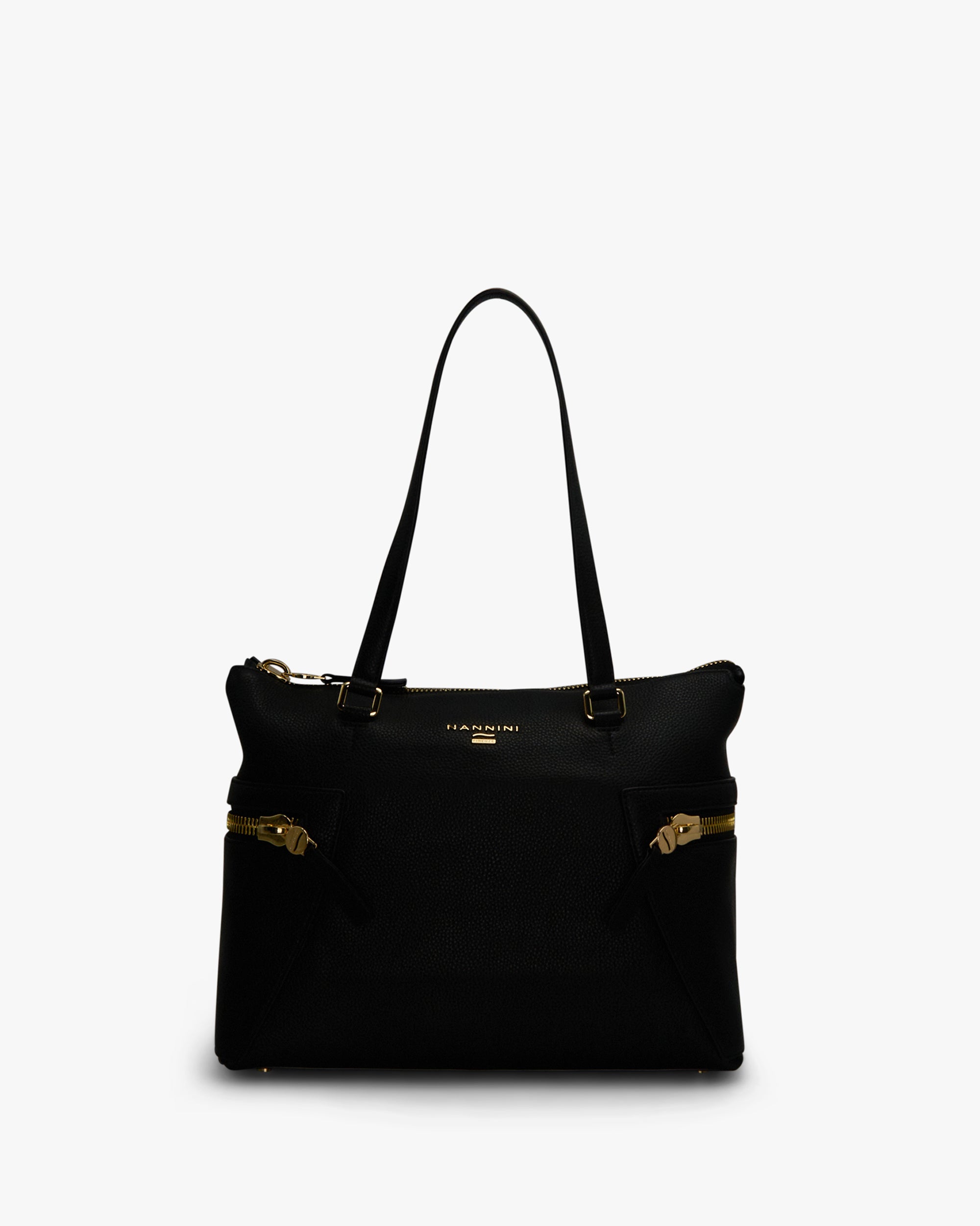 NANNINI pochette pelle martellata verde acqua donna elegante