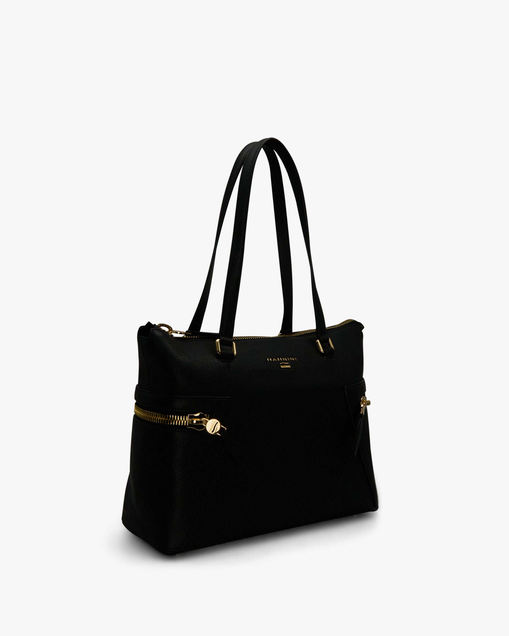 NANNINI borsa hobo pelle martellata beige spalla tracolla