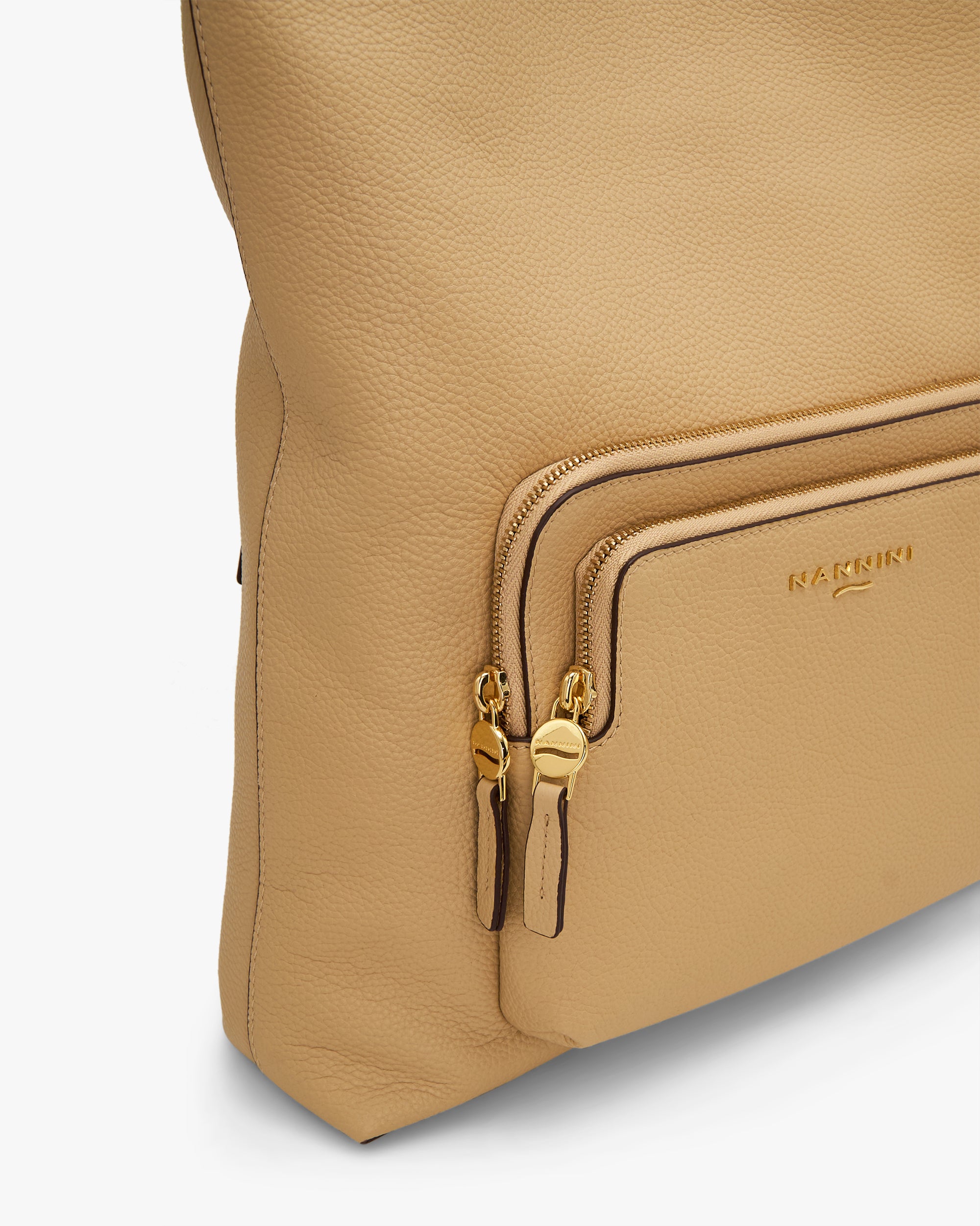 NANNINI hobo grande camoscio pistacchio morbida manico spalla